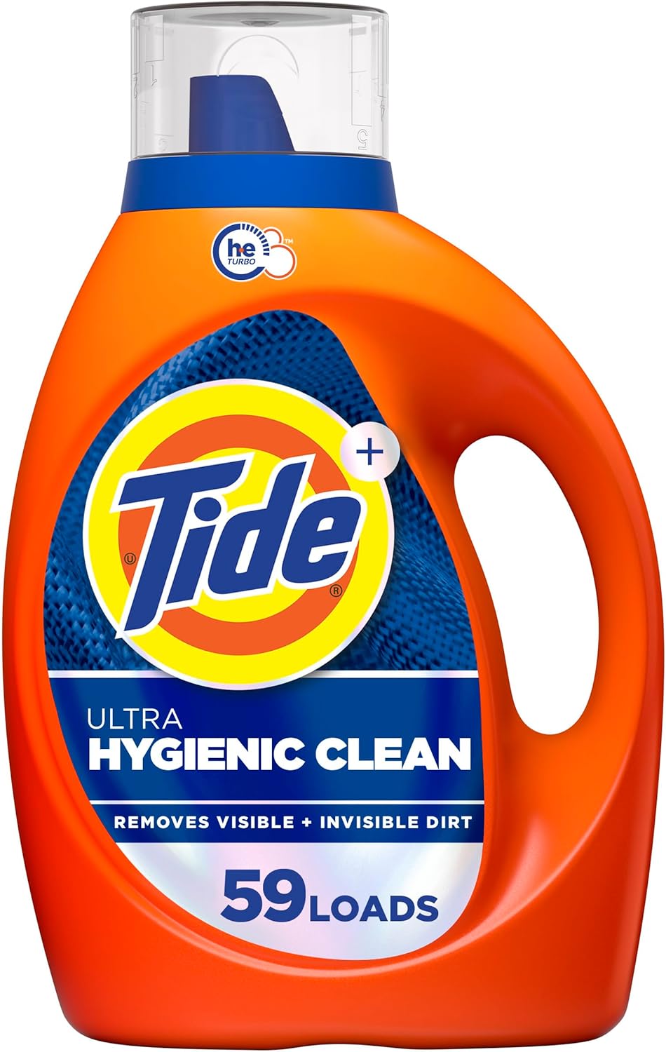 Tide Hygienic Clean Heavy 10x Duty Liquid Laundry Detergent, Original Scent, He Compatible, 59 Loads, 92 Fl Oz
