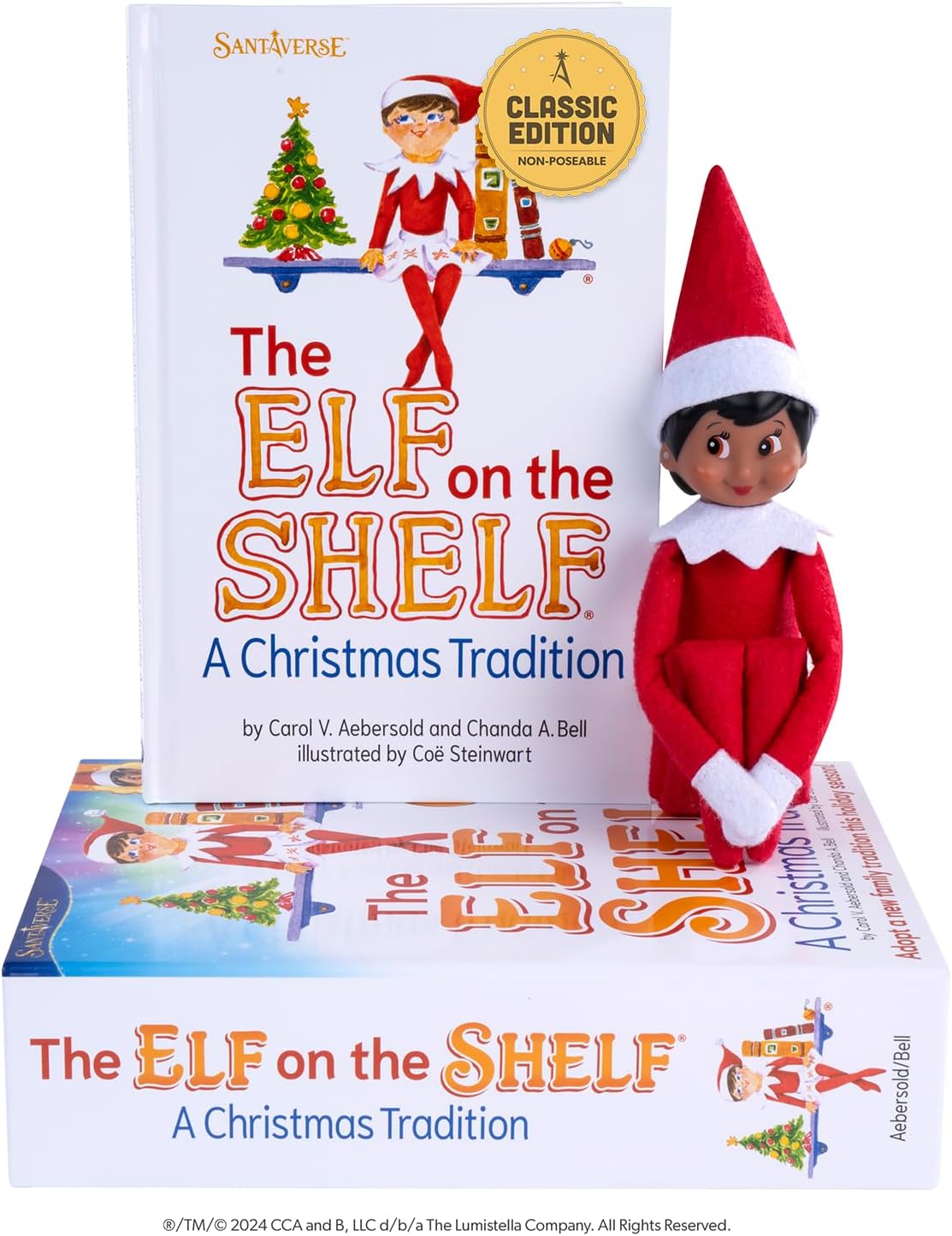 The Elf on the Shelf Box Set - Girl Scout Elf with Brown Eyes
