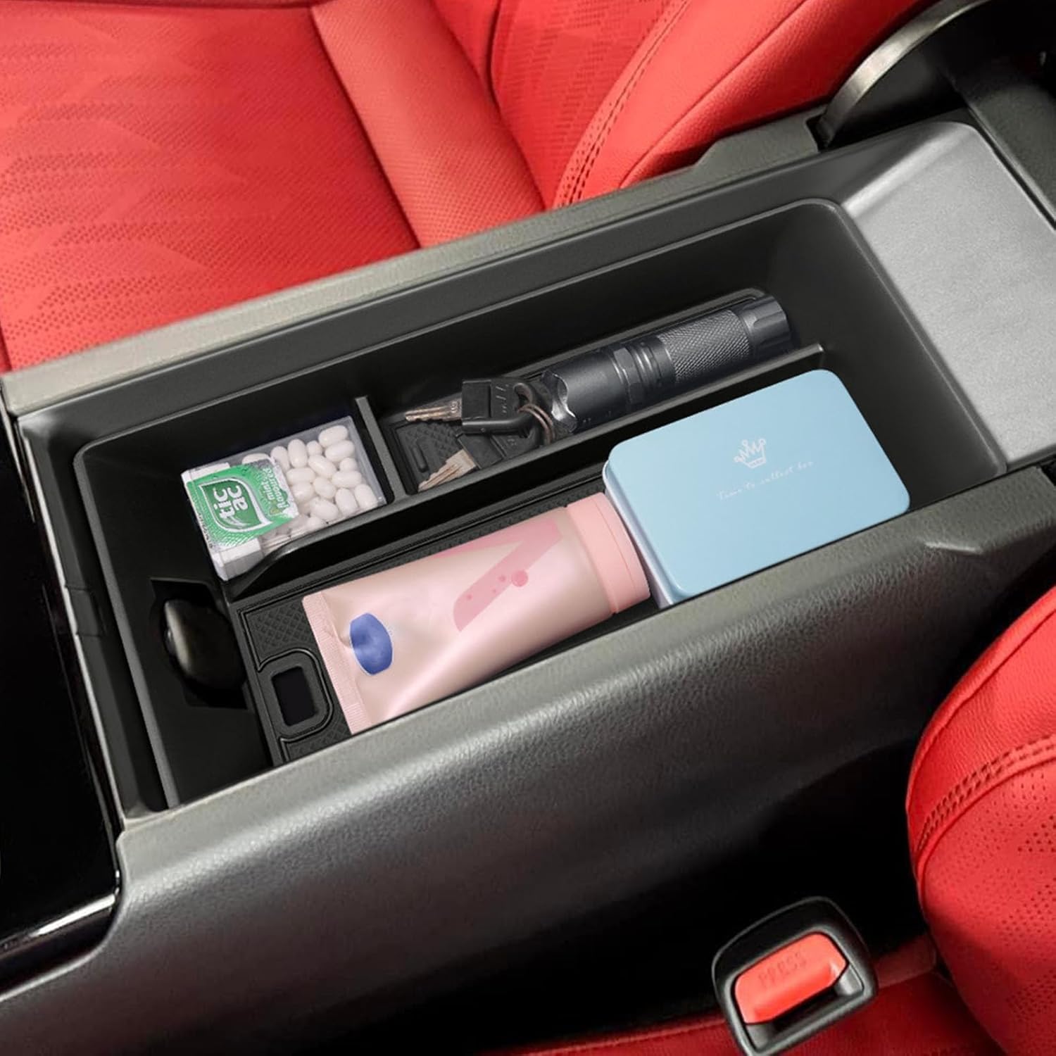 TOPINSTALL 2025 Center Console Tray Compatible with 2025 2026 Toyota Camry (XSE/XLE/SE/LE) Armrest Storage Box Console Organizer for 9th Gen Camry Interior Accessories