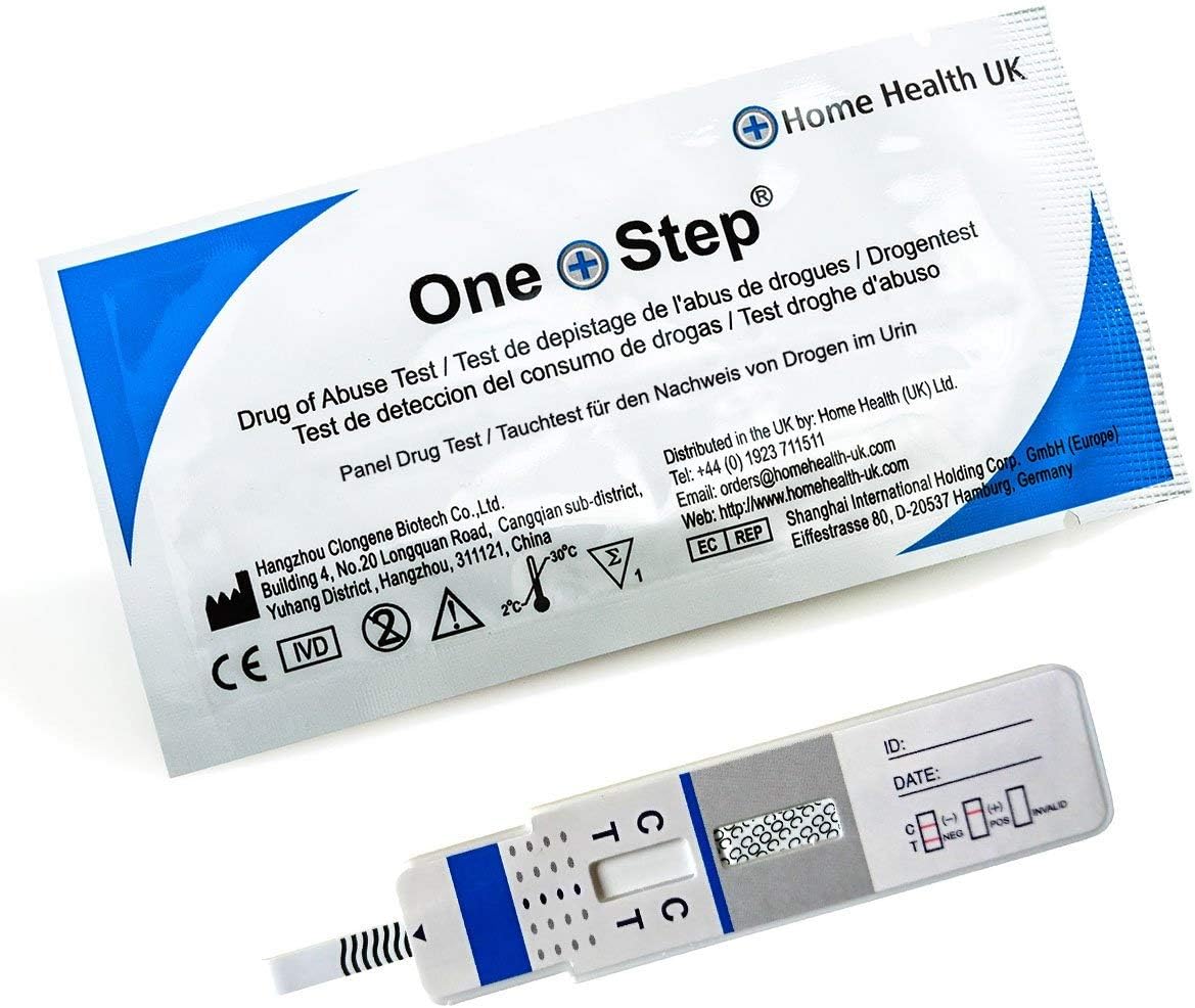 One Step Cannabis Urine Panel Drug Tests, 4 x Rapid Dip Card Testing Kits, 50ng/mL Cut-Off, Detects Marijuana, Hashish, THC, Ideal for Parents, Schools, Hospitals, Workplace