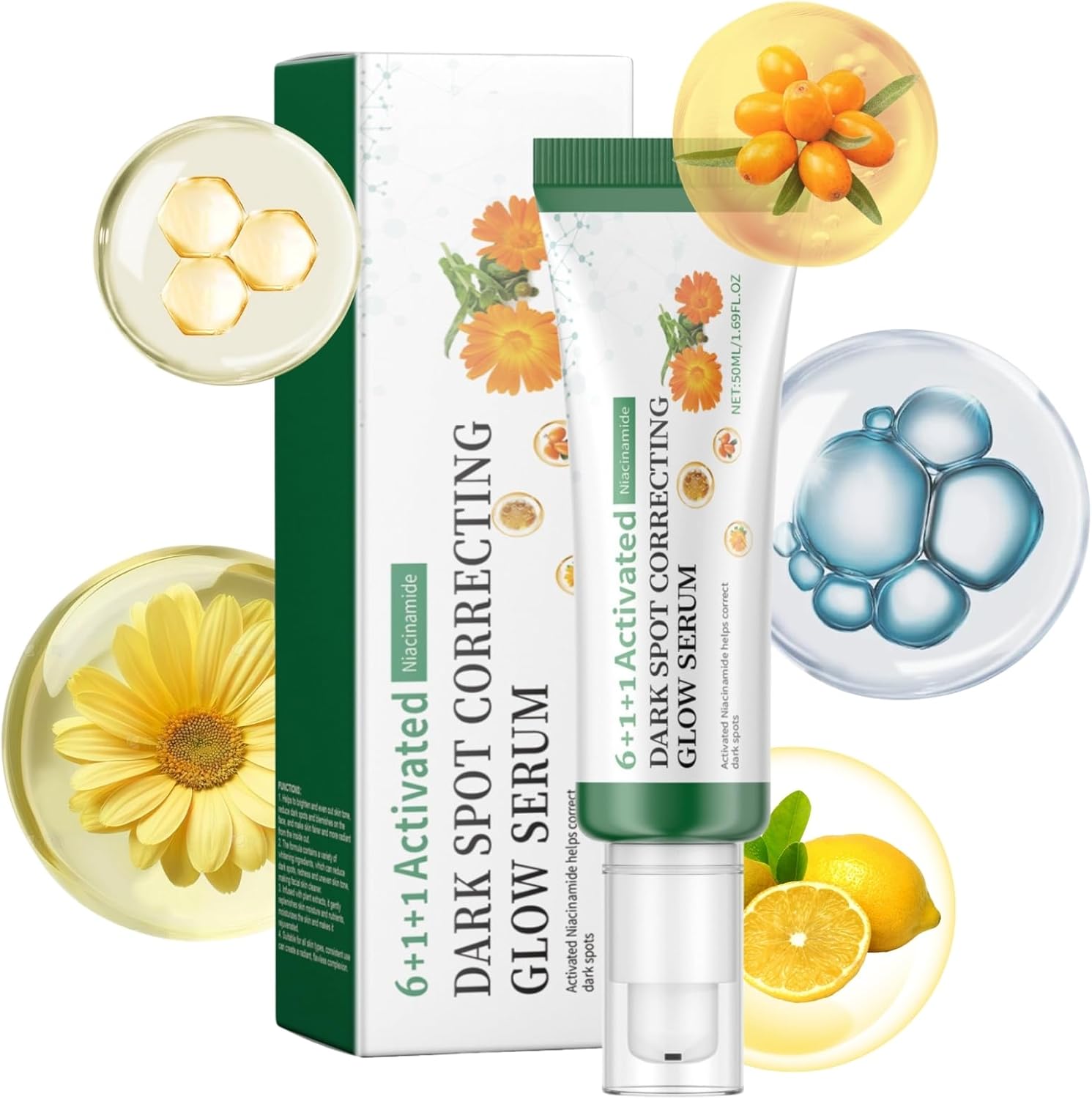 Dark Spot Correcting Glow Serum - Face Serum for Women - Niacinamide Dark Spot Remover for Face - Brightening Serum with 5% Niacinamide - Uneven Skin Tone & Dark Spots Corrector (1pc)