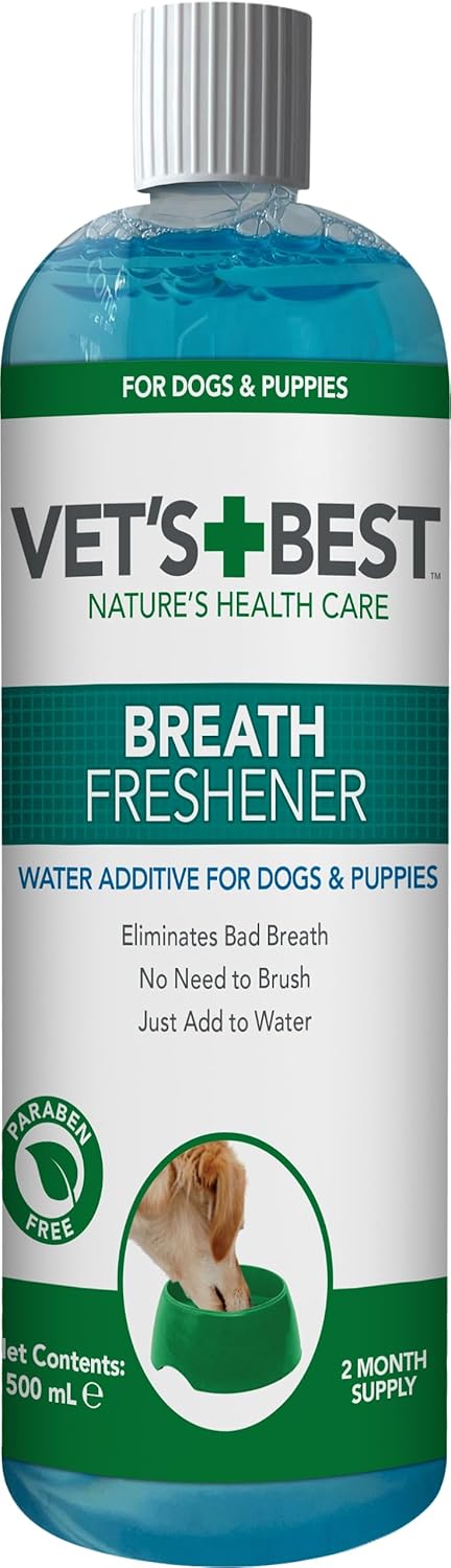 Vet’s Best Breath Freshener, Water Additive For Dogs 500ml