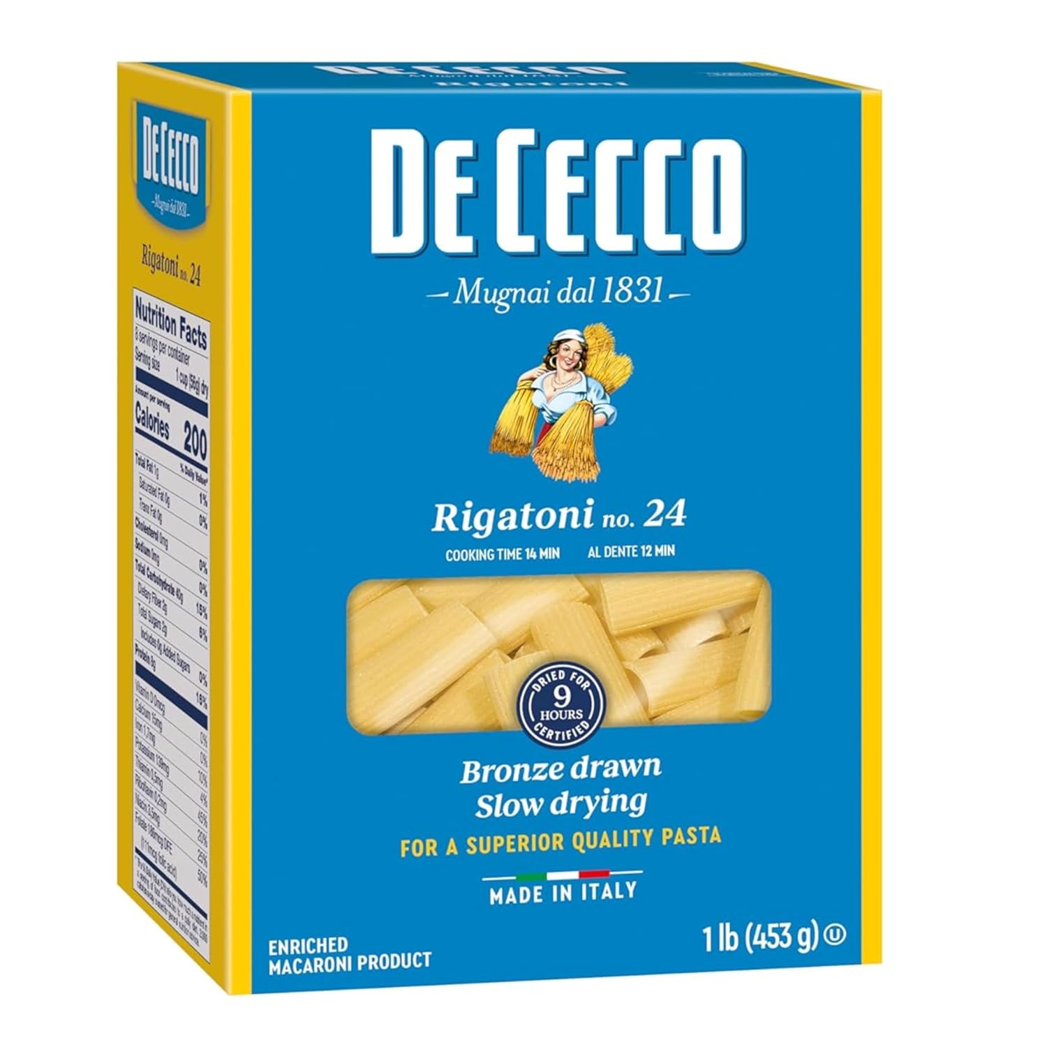 De Cecco Rigatoni No. 24 Pasta, 16 Oz