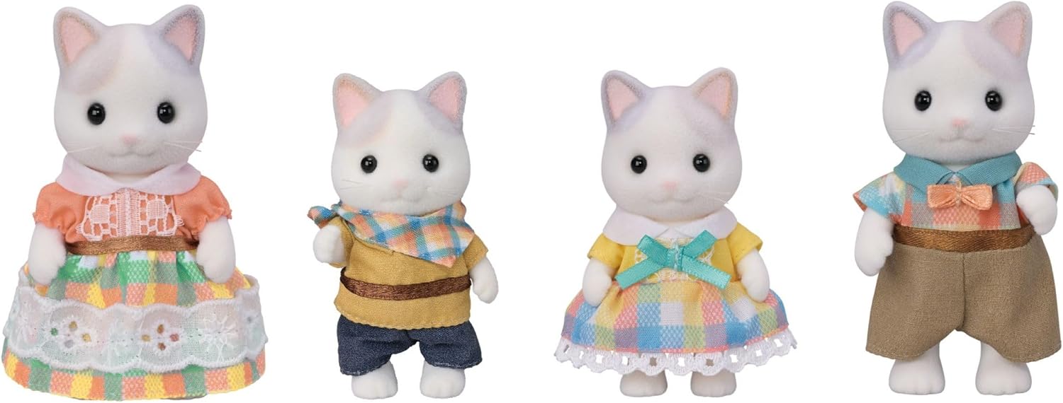 Calico Critters - Latte Cat Family - Collectible Toys & Dollhouse Dolls