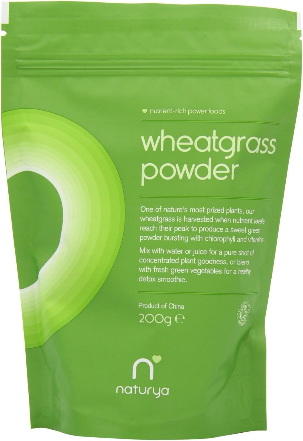 NATURYA Organic Wheatgrass Powder 200g (Pack of 2)