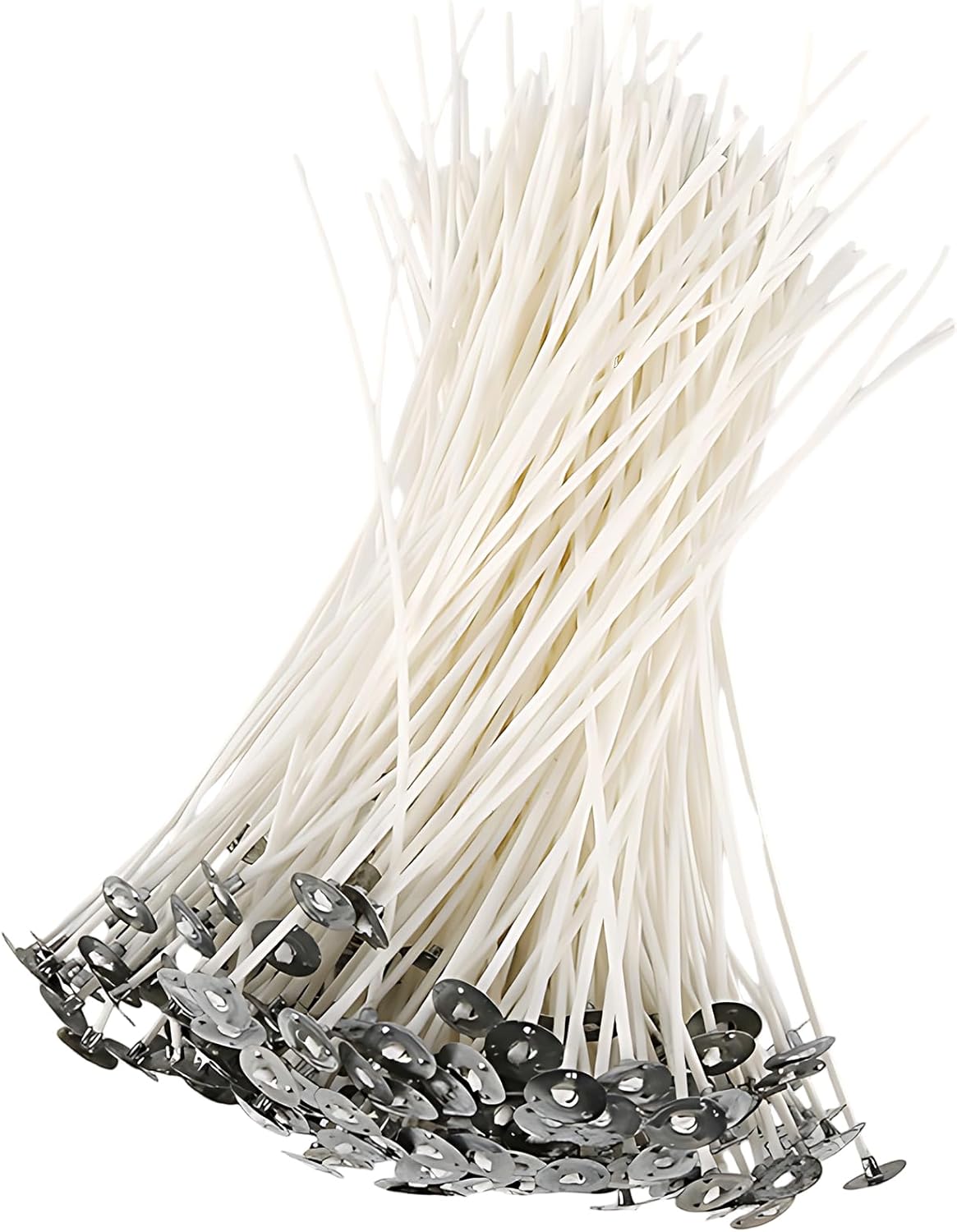 Candle Wicks, 200 Pcs 10cm Pre-Waxed Cotton Wicks for Candle Making, Suitable for Soy, Paraffin, Palm and Scented Wax Blends, Ideal for DIY Candle Projects in Various Containers