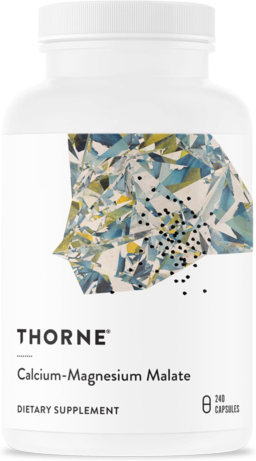 THORNE Calcium-Magnesium Malate - Gluten-Free Supplement with Magnesium & Calcium Supports Bone Health & Muscle Fatigue* - 240 Capsules