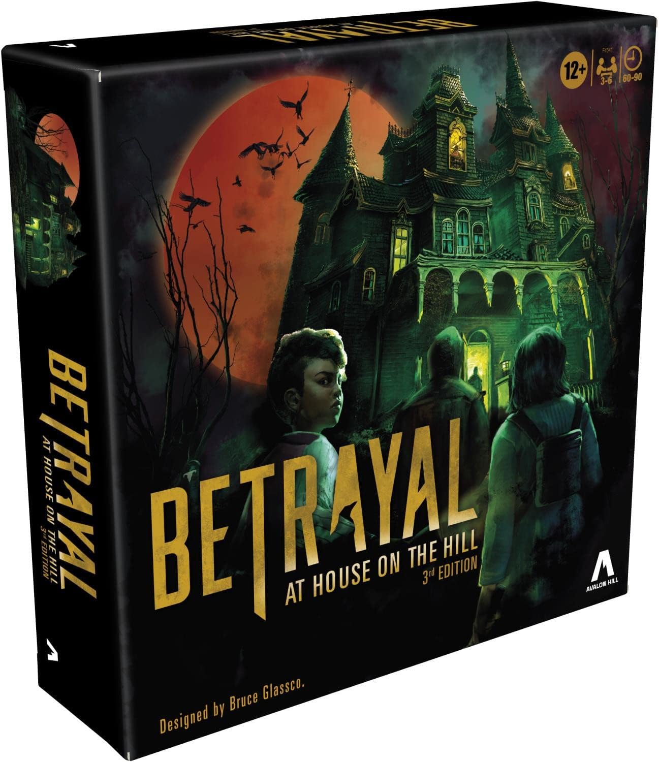 Avalon Hill Betrayal at The House on The Hill 3rd Edition Cooperative Board Game, Halloween Games for 3-6 Players,50 Chilling Scenarios, Ages 12+