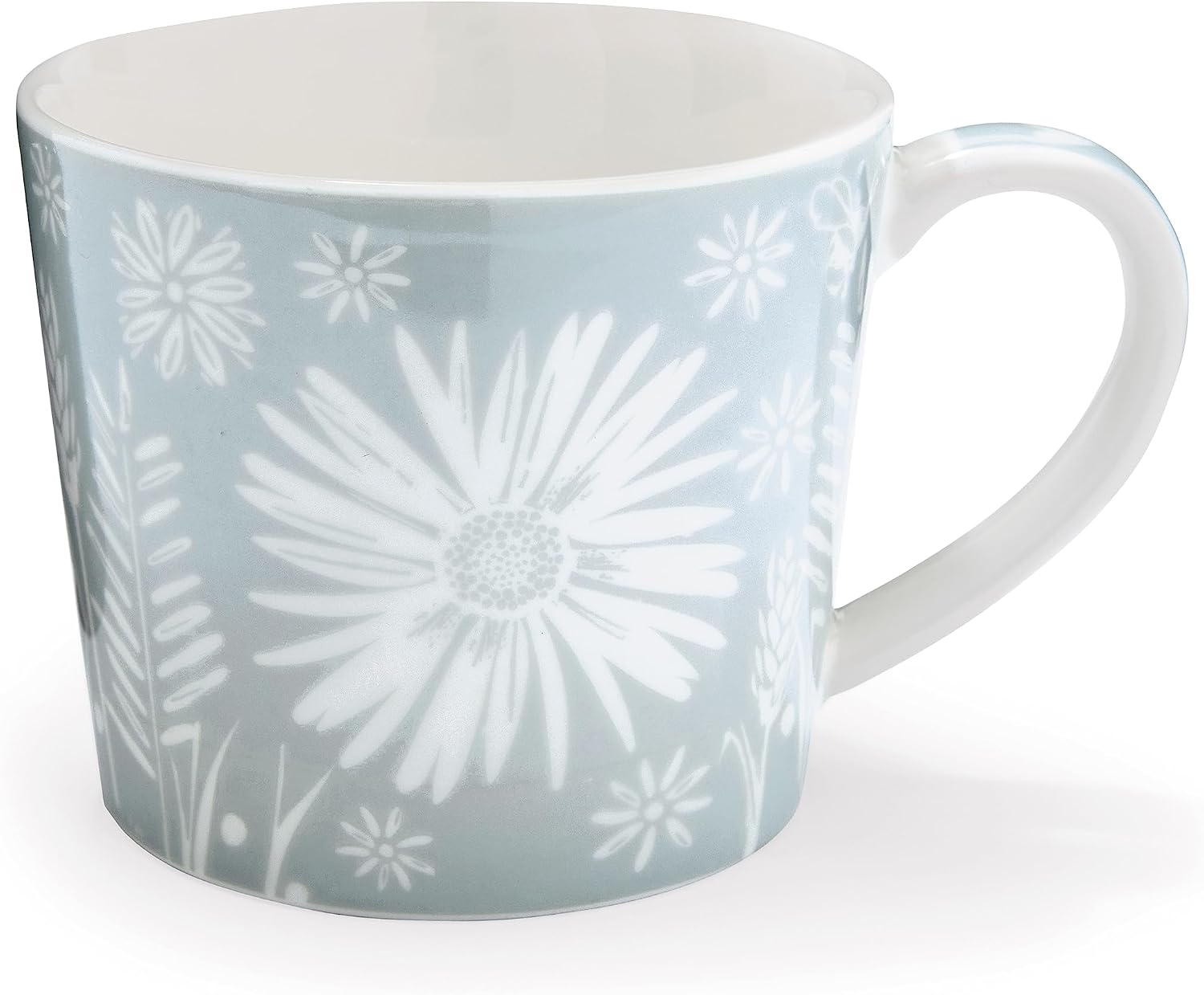 Cooksmart British Designed Conical Coffee Mug | Ceramic Coffee Mugs for Home or Work | Large Mugs for Hot Drinks | Tea and Coffee Cups - Homstead