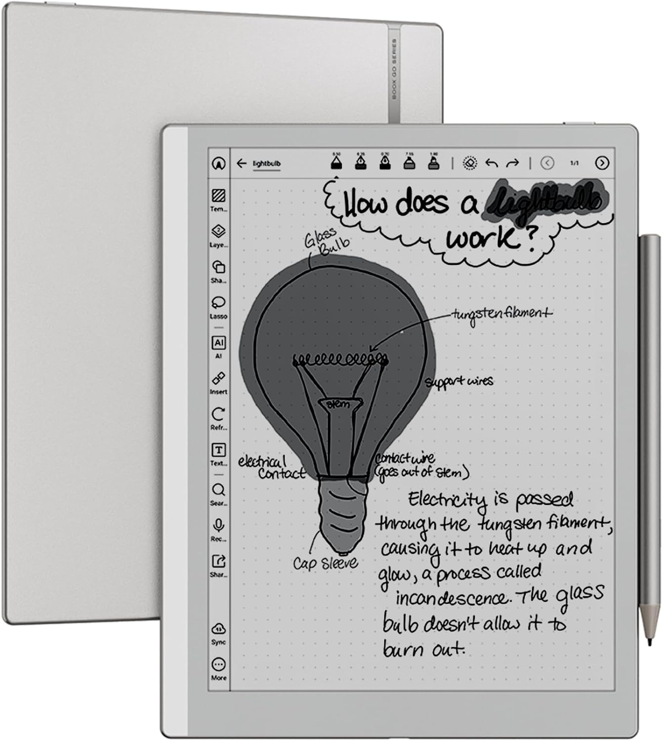 BOOX Tablet Go 10.3 Gen II Lumi ePaper E Ink Tablet Notebook