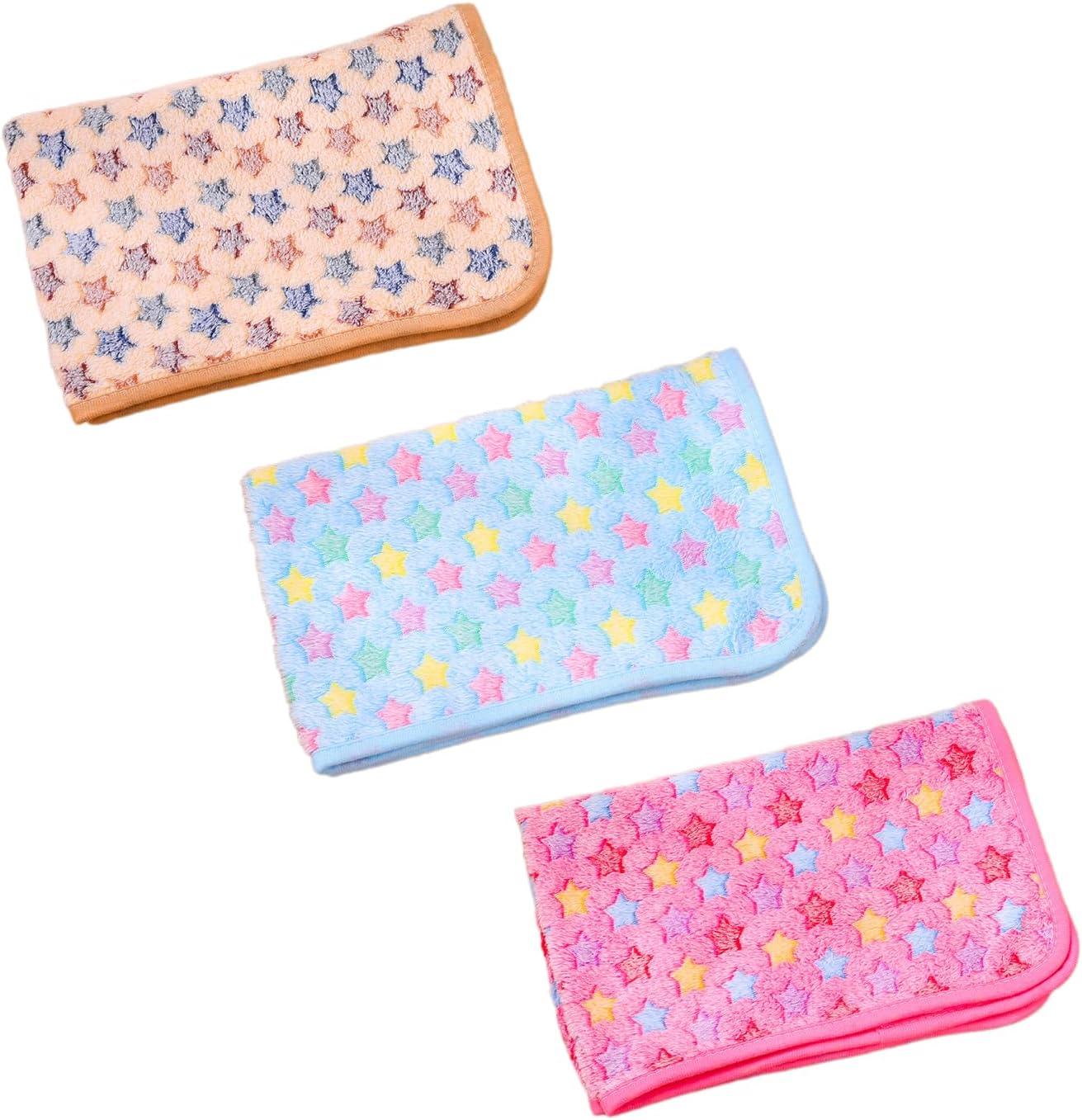 USHXVG 3 Piece Pet Blankets, Warm and Soft Plush Blankets, Washable Blankets, Puppy and Kitten Blankets, Plush Quilts, Pet Supplies