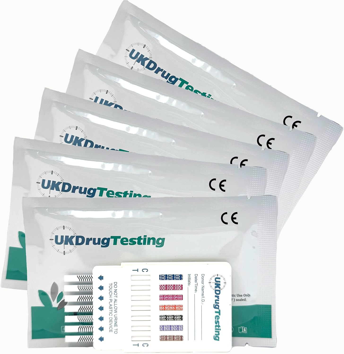 Rapid Results Workplace Urine Test Kits – Harm Reduction & Safe Workplace – Tests for 7 Most Abused Substances in Industry & Employment – Accurate, Quick Results – 5 Pack (Individually Packaged)