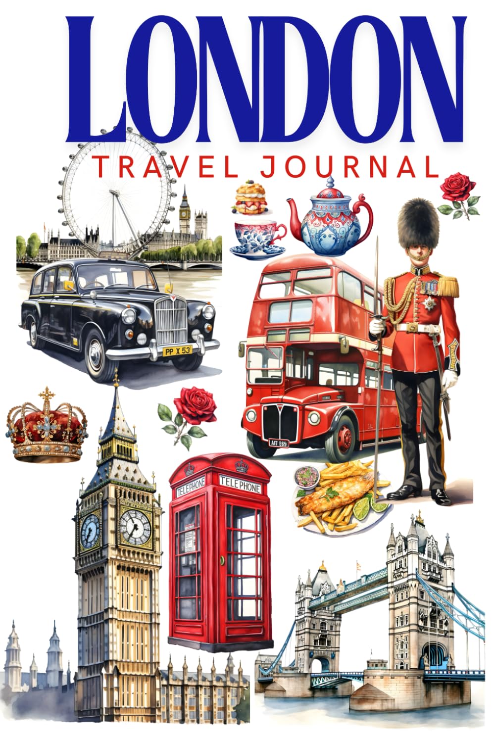 London Travel Journal Diary London Adventures A Traveler's Journal Notebook Sketchbook Diary