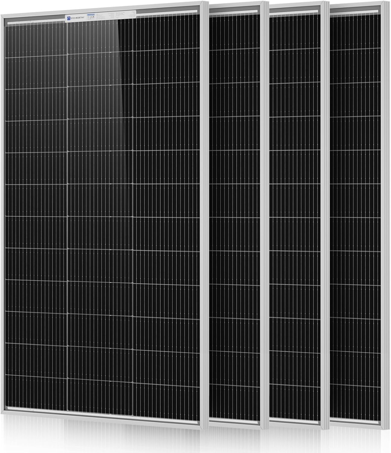 ECO-WORTHY 400W Solar Panels N-Type 4pcs 100 Watt 18V Monocrystalline