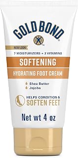 Gold Bond Softening Foot Cream, 4 oz., With Shea Butter to Soften Rough & Dry Feet
