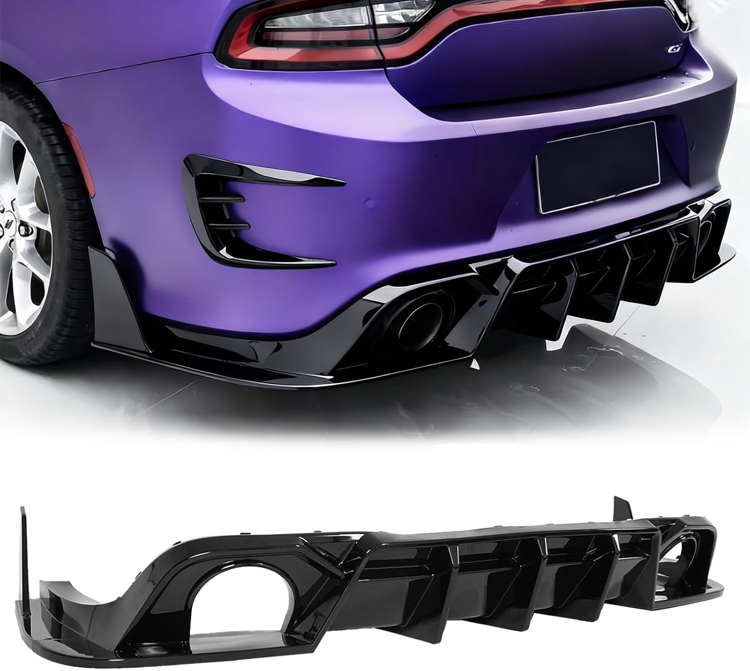 Rear Bumper Diffuser for Dodge Charger GT/Scat Pack/RT/Hellcat 2015-2023