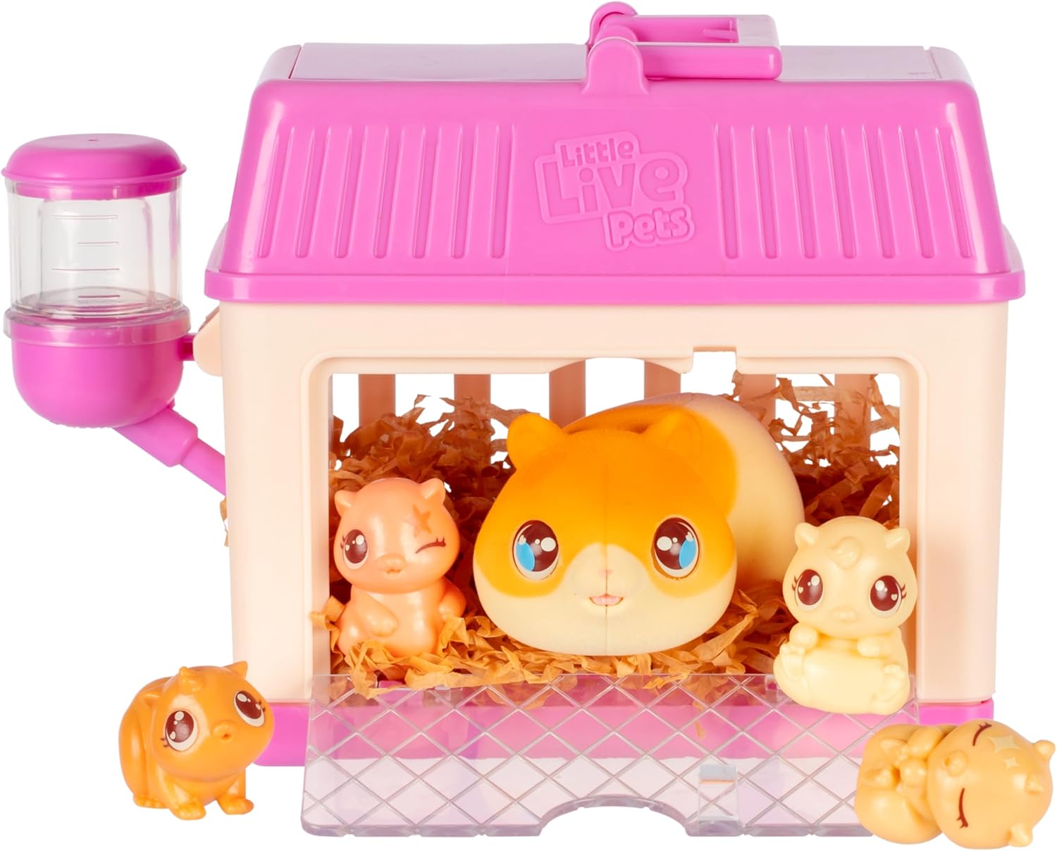 Little Live Pets Mama Surprise Minis Hamster Toy, Care For Your Mama Hamster in Their Hutch To Reveal 2, 3, or 4 Mini Babies