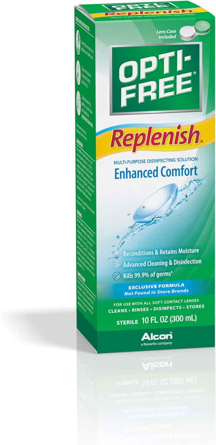 Opti-Free RepleniSH Multi Purpose Disinfecting Solution-10 oz, Twin Pack