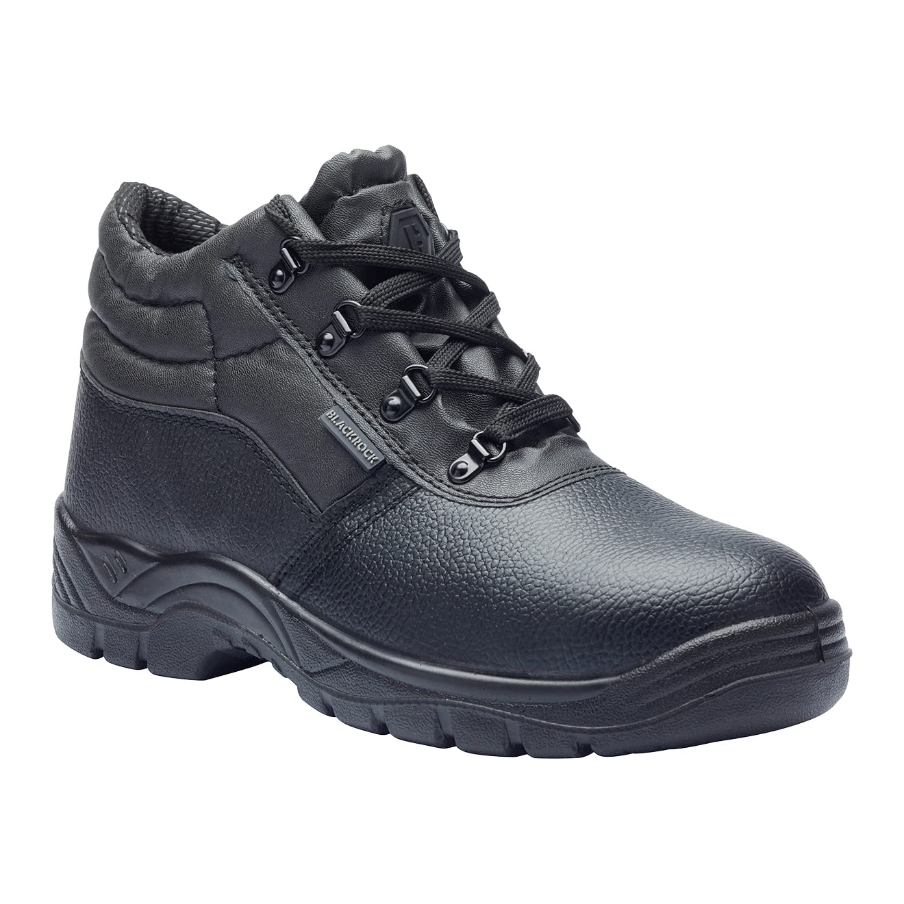 Blackrock Chukka Work Boots, Safety Boots, Safety Shoes, Steel Toe Cap, Mens Womens Ladies, Work Shoes, Black, Gardening, Lightweight, Leather, Wide Fit, Non Slip, On Site - Size 7