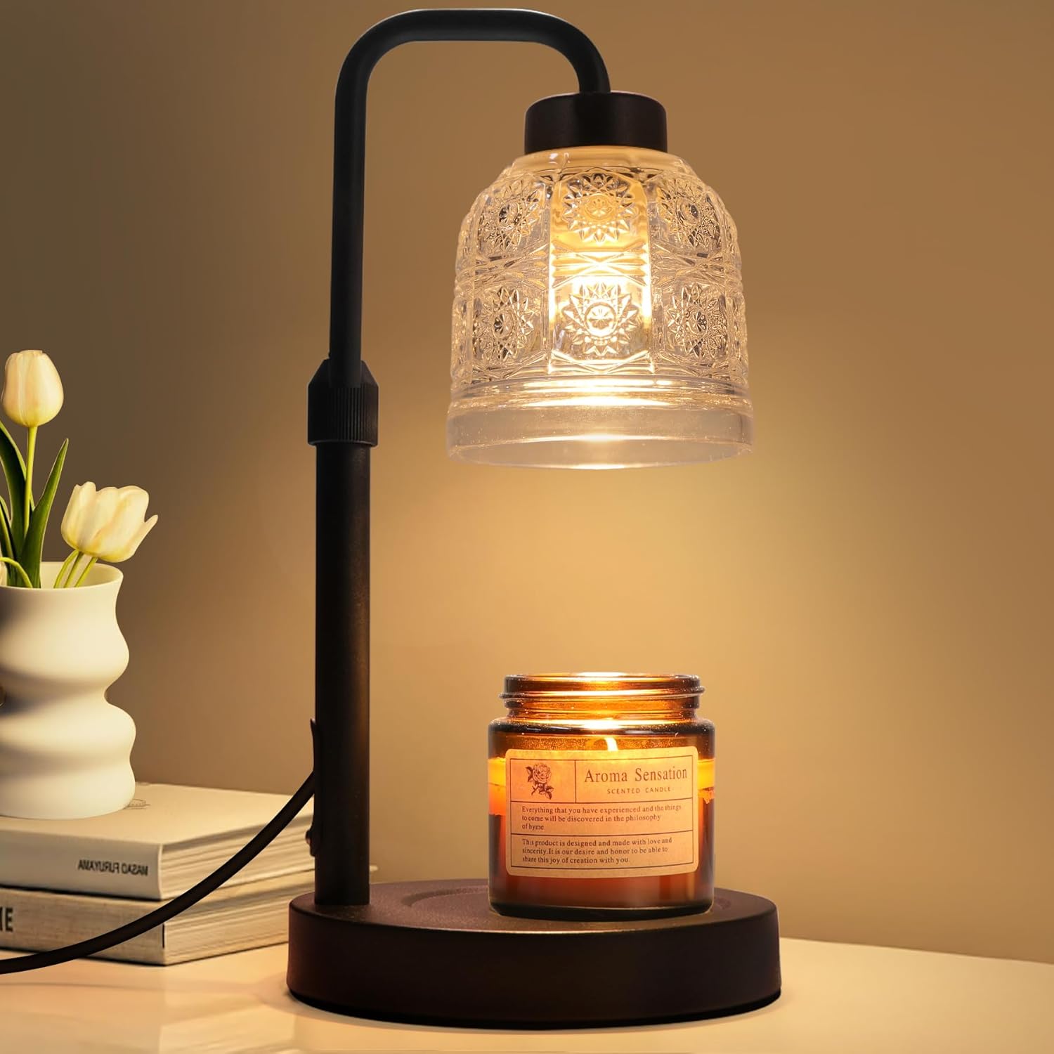 Candle Warmer Lamp with Timer Dimmable, Birthday Gifts for Women Mom, House Warming Gifts New Home Decor, Wax Melt Warmer for Jar Candles