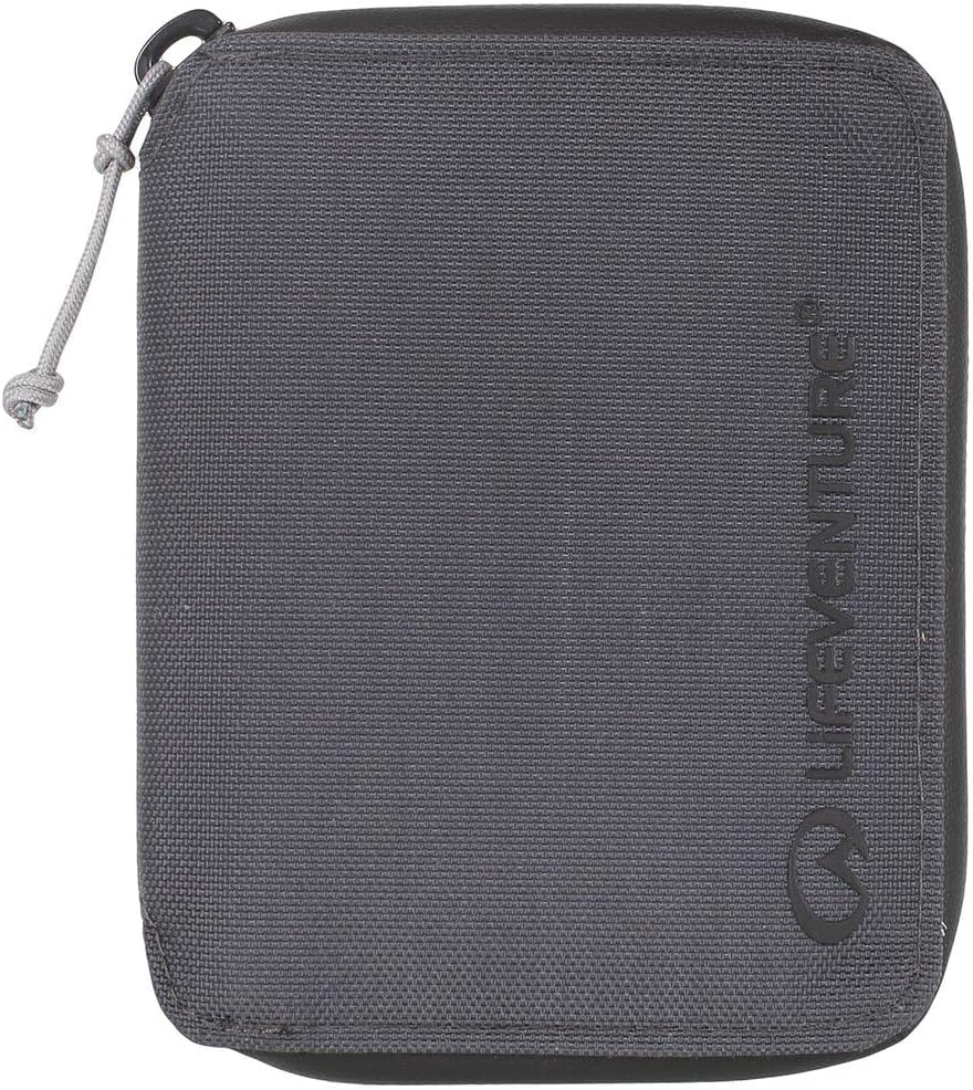 Lifeventure RFiD Protected Zip Bifold Wallet — Slim Wallet for Travel, Eco-Friendly, Recyclable Material