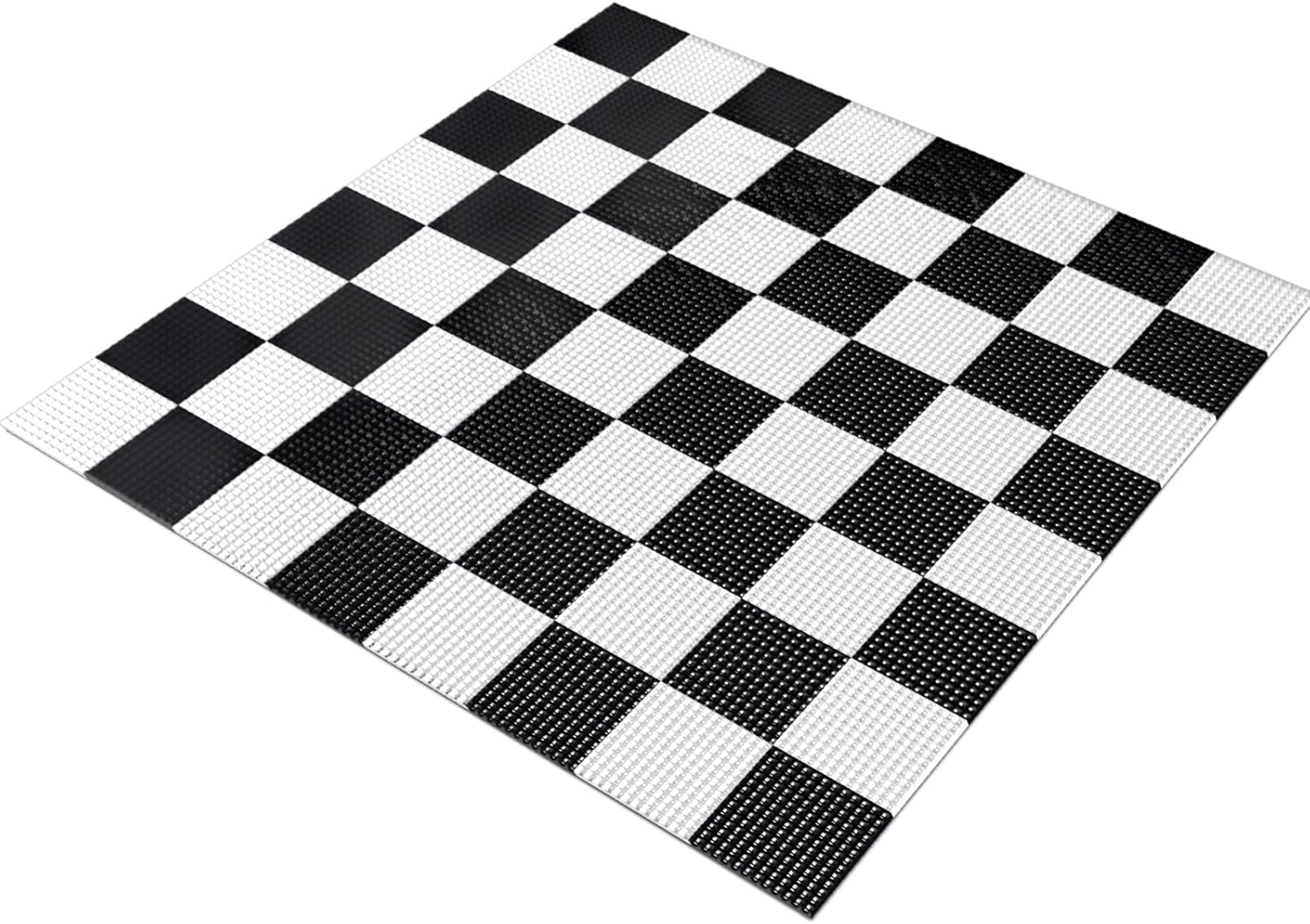 7.9*7.9ft Giant Chess Board, Chess Not Included, Plastic Giant Mat for Outdoor Yard Lawn Games, Compatible with 25 Inch 37 Inch 49 Inch Chess Sets and 10 Inch Checkers