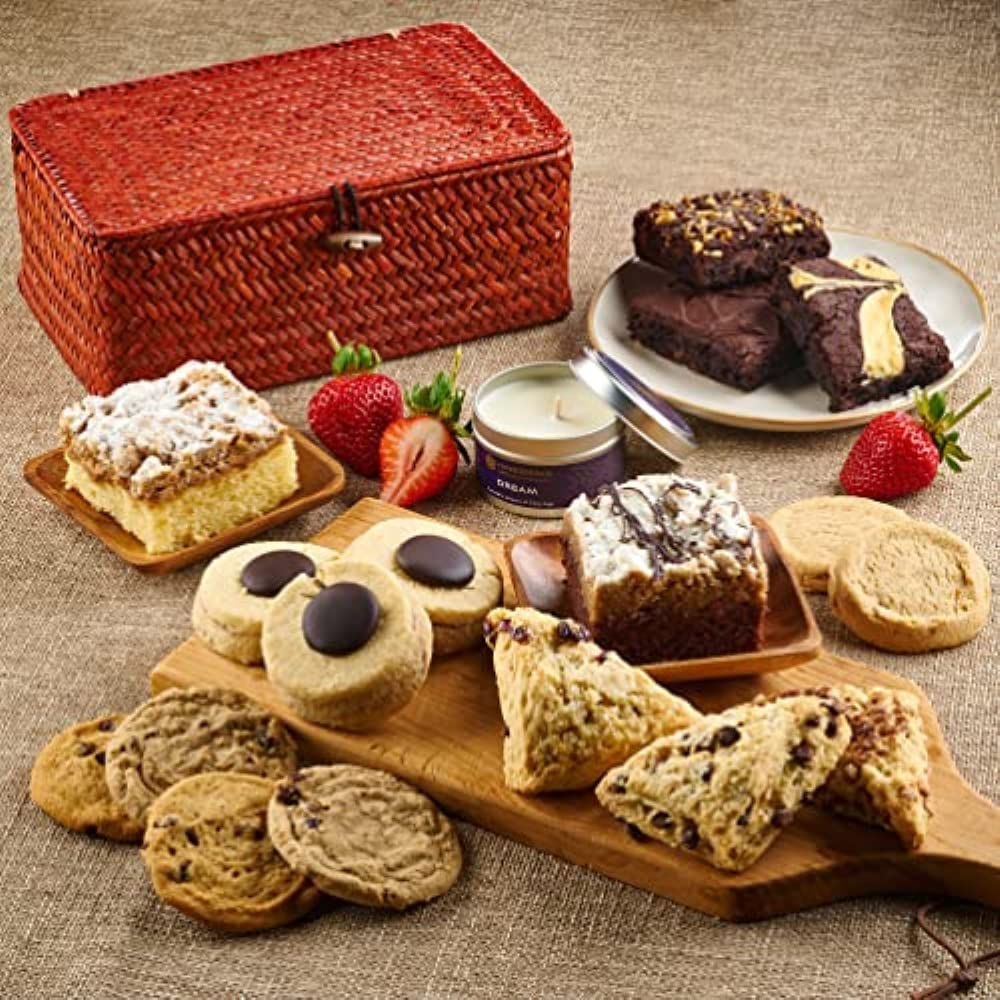 Gourmet Gift Basket Bakery Food Gifts, Thinking of You, Sympathy Gift Basket For Families, Friends, Him, Her, and Corporates By Dulcet Gift Baskets