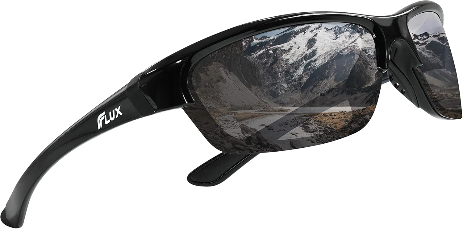 ICECUBE AVENTO Polarized Sports Sunglasses UV400 Protection with Anti-Slip Function and Lightweight Frame - for Men and Women when Driving, Running, Baseball, Golf, Casual Sports and Activities