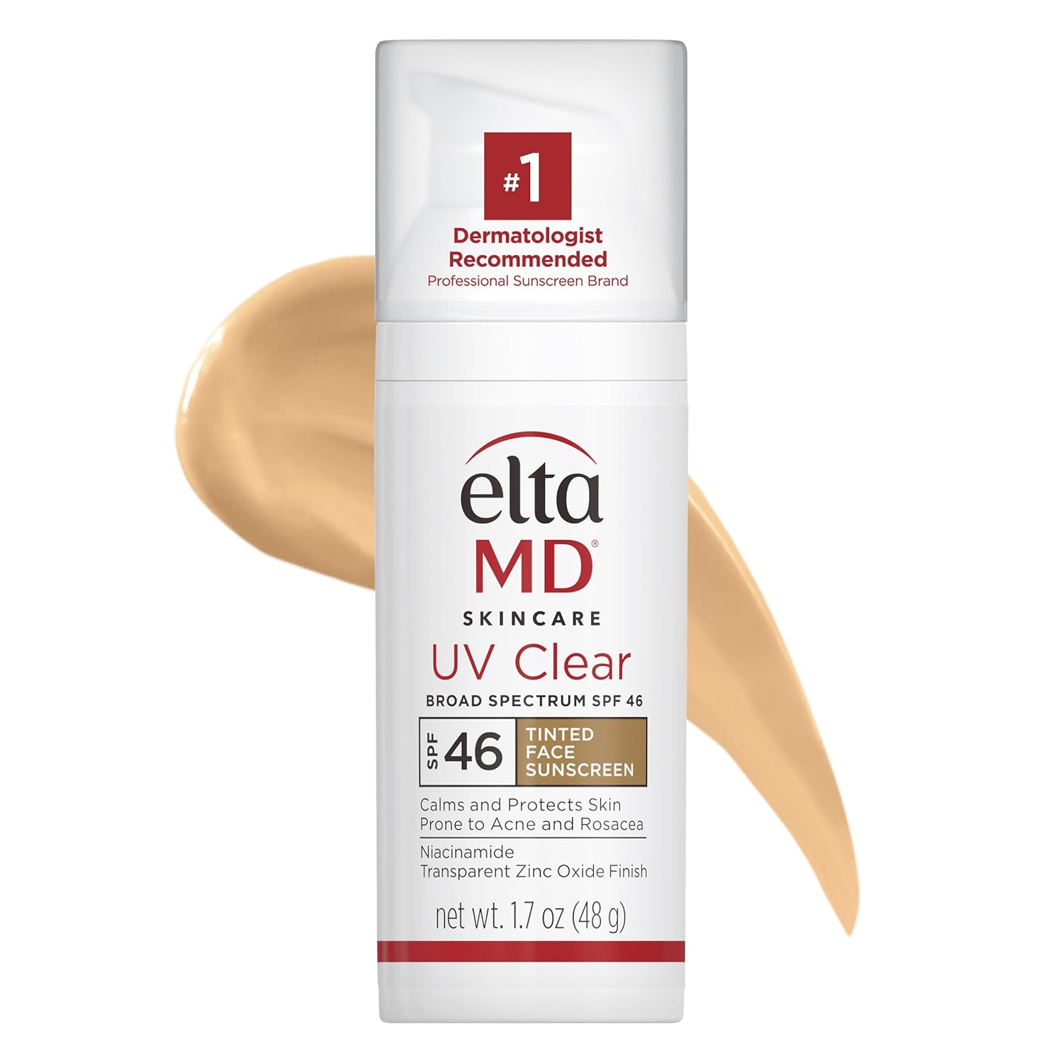 EltaMD UV Clear Broad-Spectrum SPF 46 Tinted Facial Sunscreen, 1.7 oz
