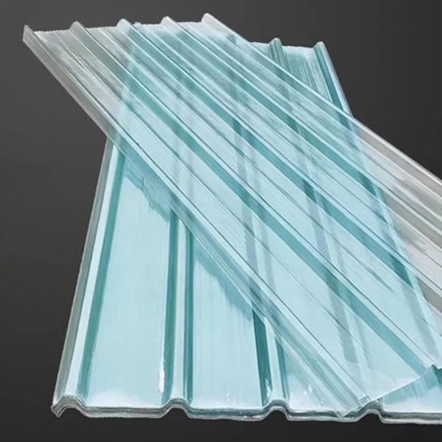 Corrugated Bitumen Roof Sheet,Mute Roofing Sheets,Cladding Walling Sheeting,Anti-UV Roof Cladding Panel,Rainproof Board,FRP Daylighting Panels,Greenhouse Sheets,1mm Thick (6 Pcs,35x20in)