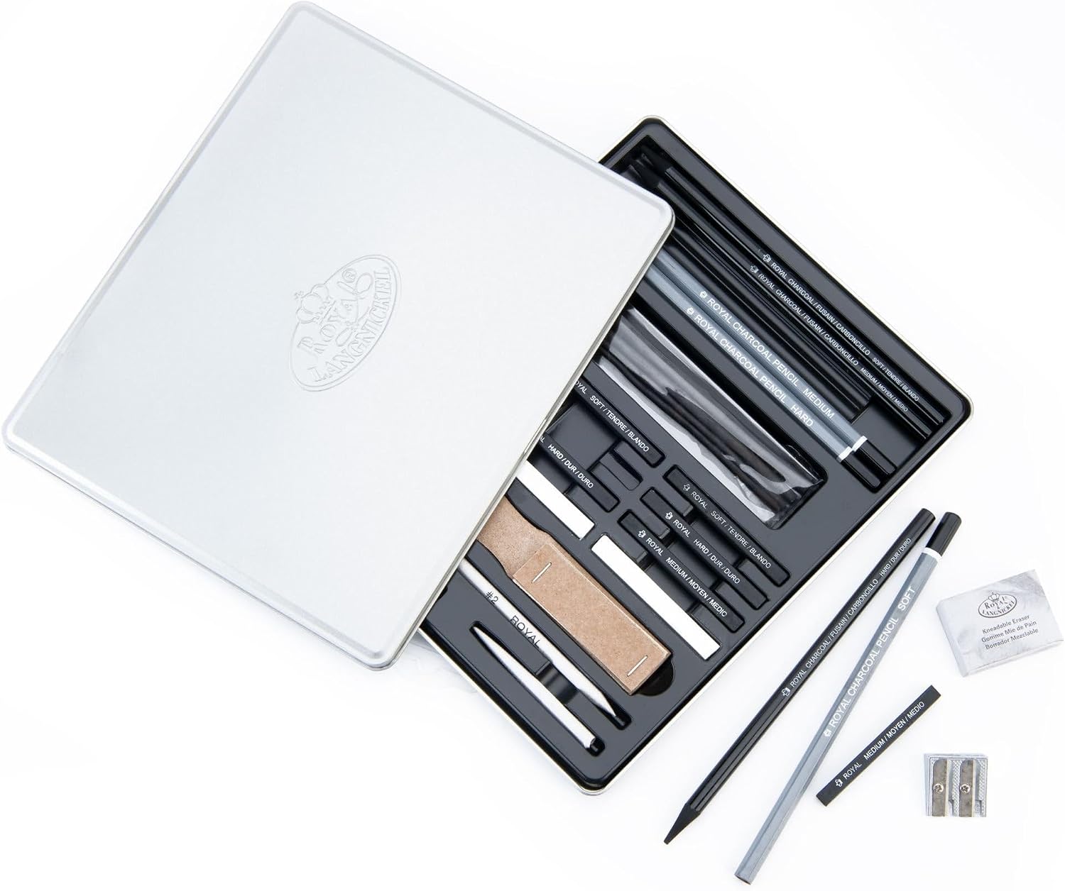 Royal & Langnickel Charcoal Drawing Art Set,Grey
