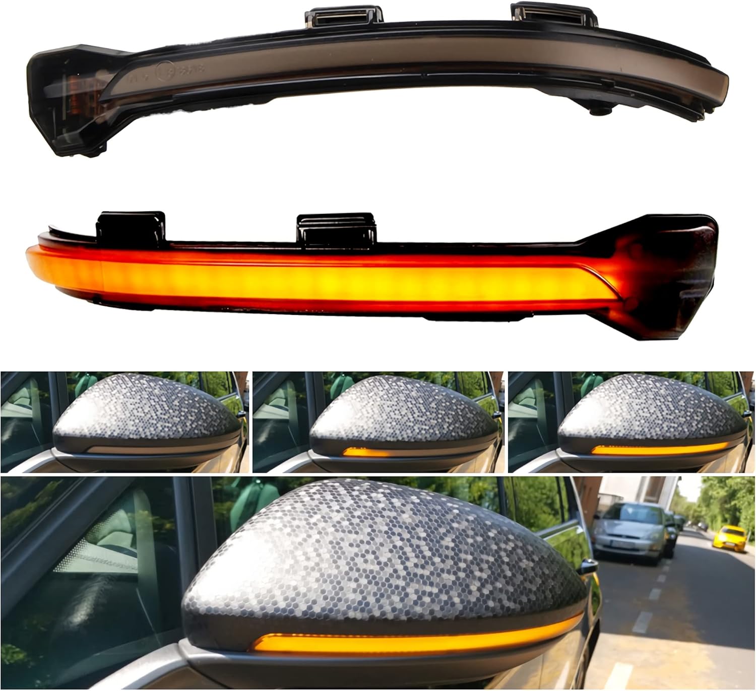 Aiyomi Dynamic LED Turn Signal Light Wing Mirror Indicator Light Replacement for VW Golf Mk7 7.5 7 Gti R GTD