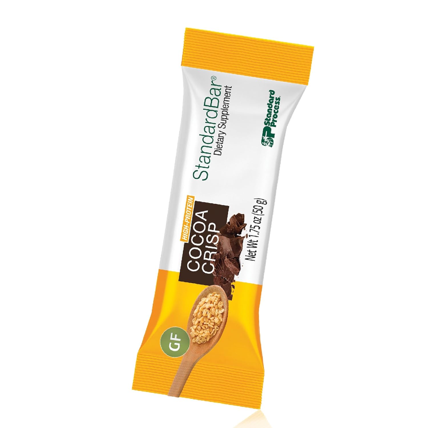 Standard Process StandardBar - Food Bar for Daily Energy Support - Nutrition Bar with Carbohydrates & Protein - Workout Snack Bar - Cocoa Crisp, 18 Pack