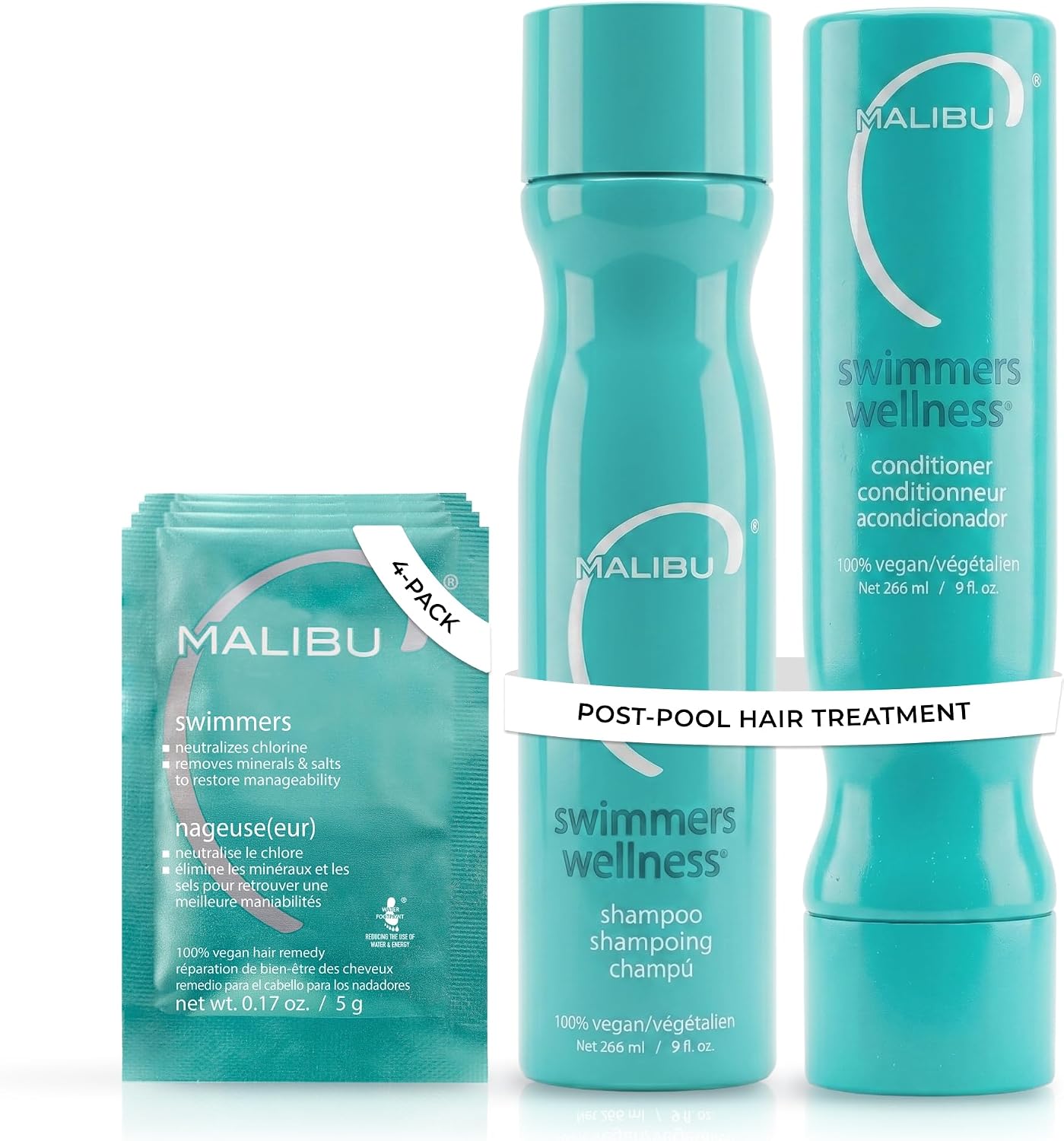 Malibu C: Swimmers Wellness Treatment Kit, Includes Swimmers Wellness Shampoo