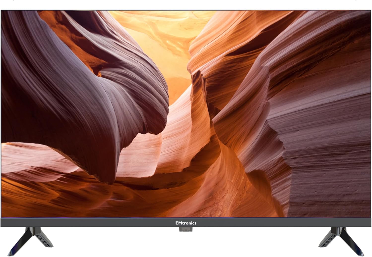 EMtronics 32 inch HD LED TV Black with Freeview, HDMI, USB Media Player, Coaxial, AUX, PVR Recording