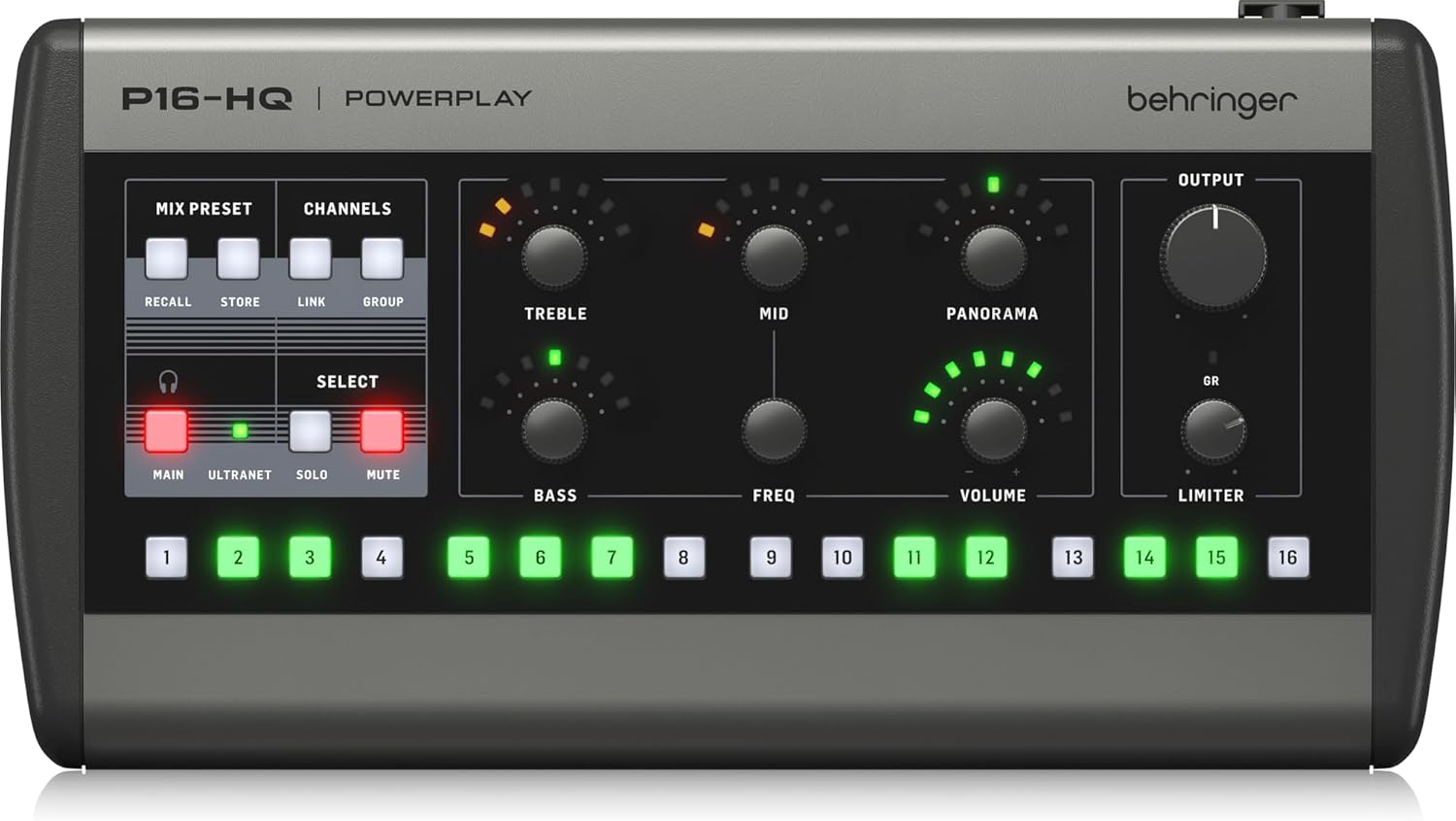 Behringer Powerplay P16-HQ 16-channel Digital Personal Mixer