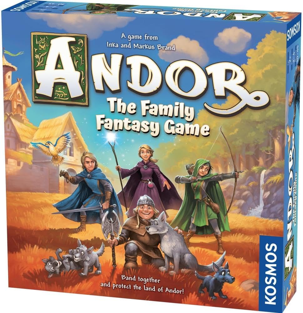 Thames & Kosmos Legends of Andor - The Family Fantasy Game, Cooperative Strategy Board Games for Family Night, Ideal for Adults and Kids, For 2 to 4 Players, Age 7+