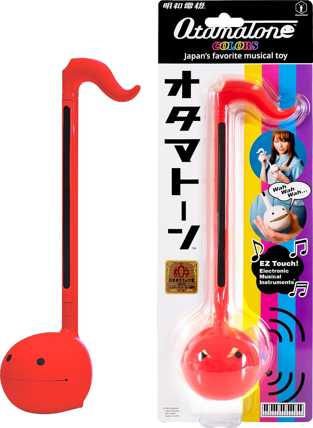 Otamatone Japanese Electronic Synthesizer Musical Instrument Toy - Red | Portable Music Synthesizer from Japan by Maywa Denki Studio Award Winning Educational Fun Gift for Children, Teens & Adults