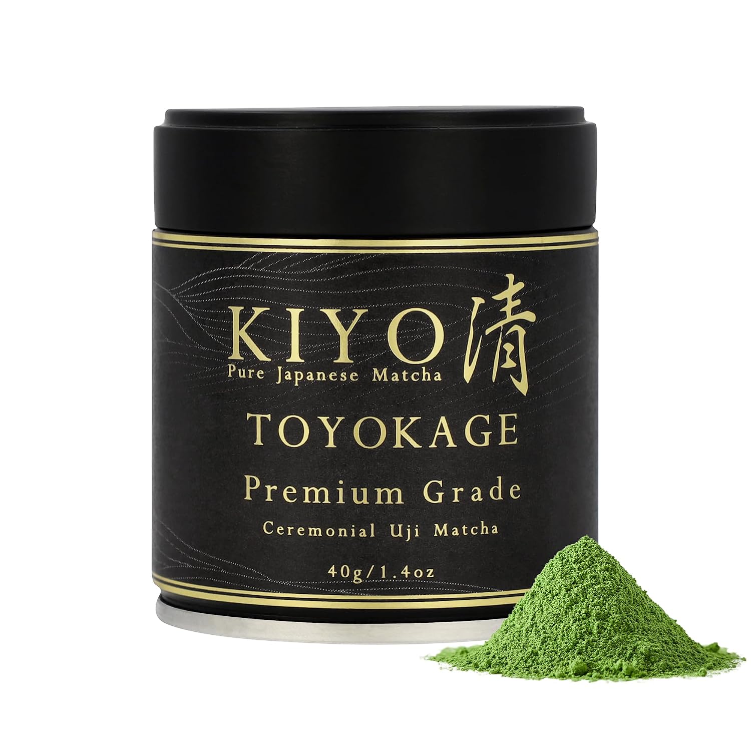 Kiyo Matcha Premium Grade Toyokage Ceremonial Uji Matcha, 40g/1.41oz