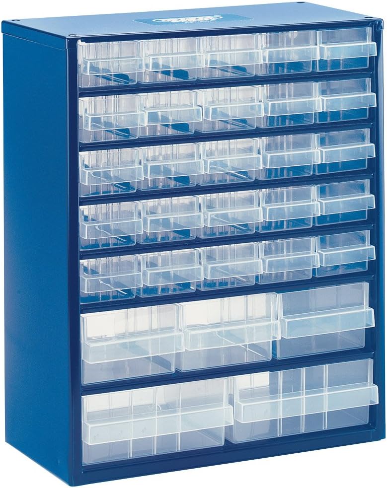Draper 30 Compartment Storage Cabinet | Multi Drawer Garage, Shed and Home Organiser | Steel Frame Craft Storage | 89470