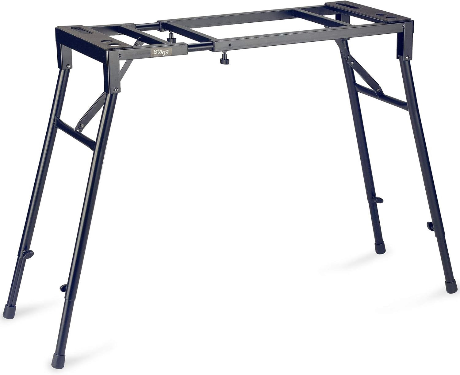 Stagg MXS-A1 Adjustable and Heavy Duty Foldable Mixer, Keyboard Stand, Black