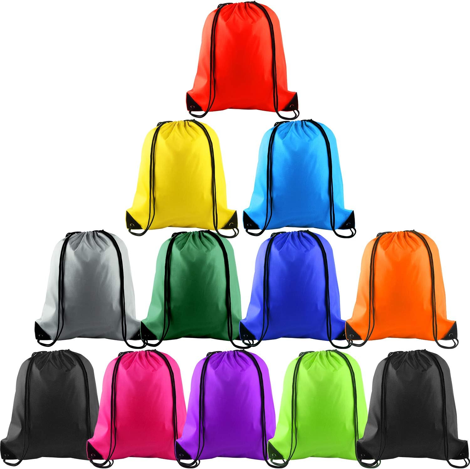 FEPITO Kordelzugbeutel String Rucksack Bulk Tote Sack Cinch Bag Sporttaschen fr das Reisen im Fitnessstudio