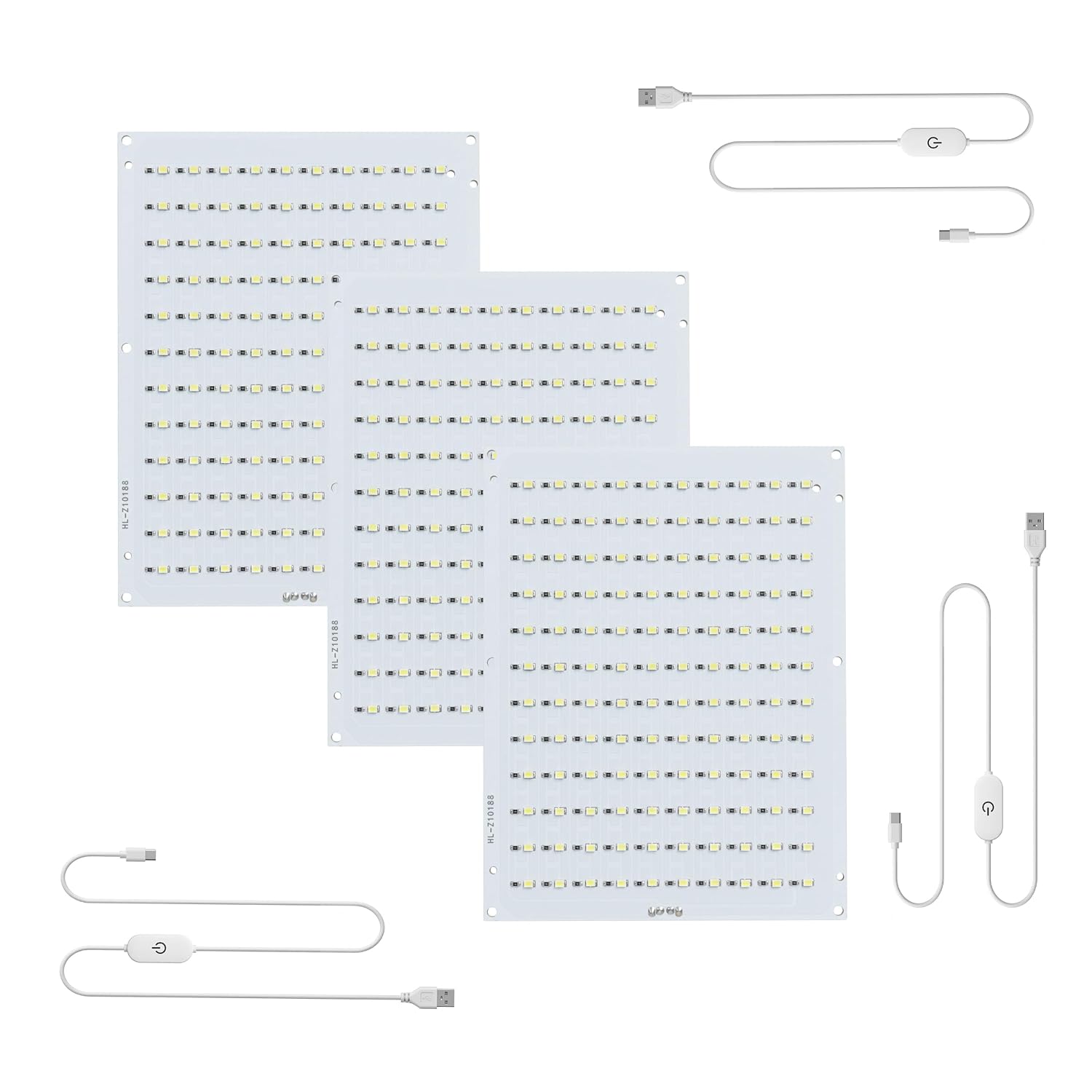 Lithophane CMYK LED Backlight Board Kit FAZ007 for Bambu Lab Makerworld Accessories，3D Printer Light DIY Hardware Model Spare Parts 5V Type-c Powered（3Kit）