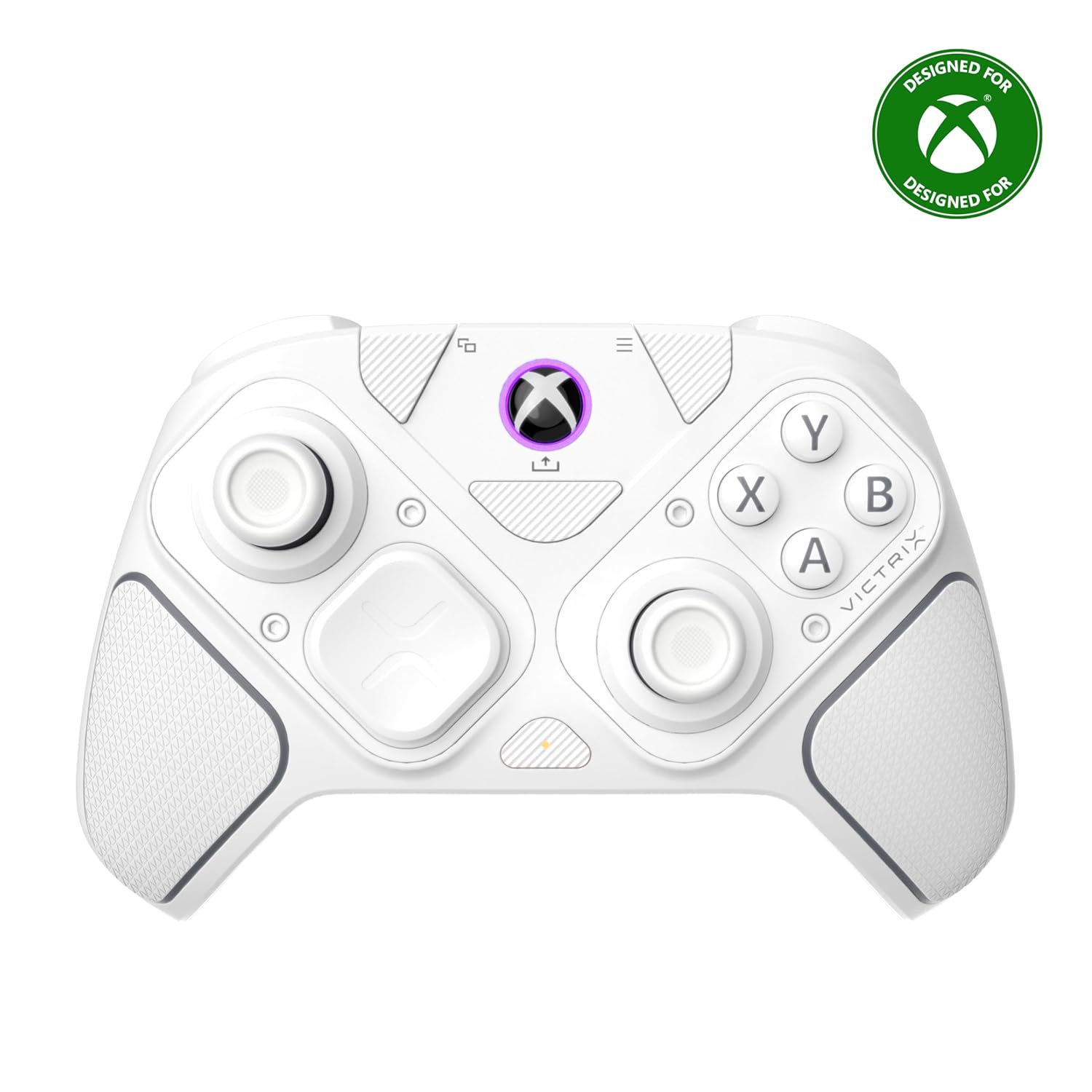 Turtle Beach Victrix Pro BFG Reloaded Wireless Gaming Controller Licensed for Xbox Series X|S, Xbox One, PC Gamepad, Bluetooth, Fightpad, Hall-Effect Thumbsticks/Triggers, Customizable Controls, White