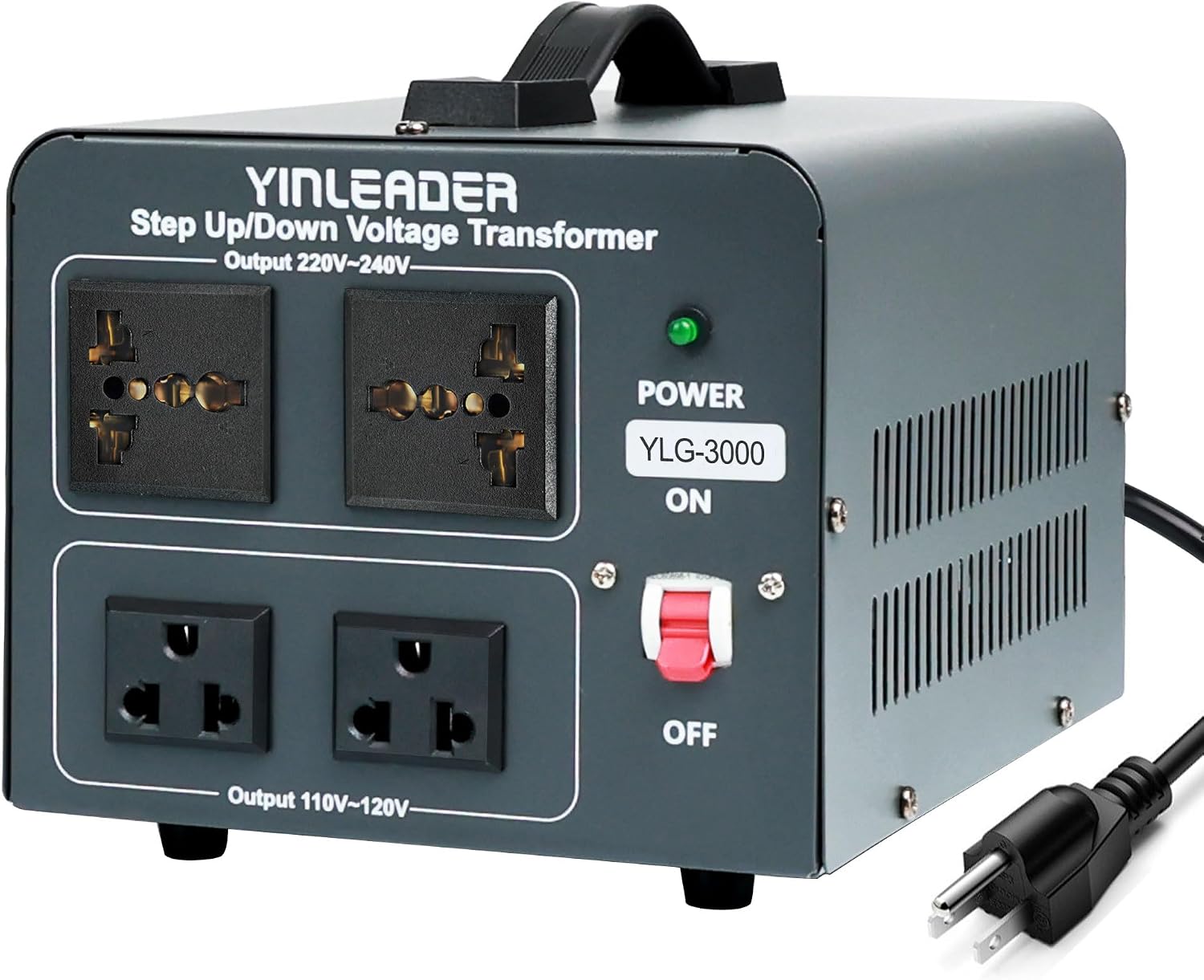 3000w Step Up/Down Voltage Converter Transformer 110-120V to 220-240V