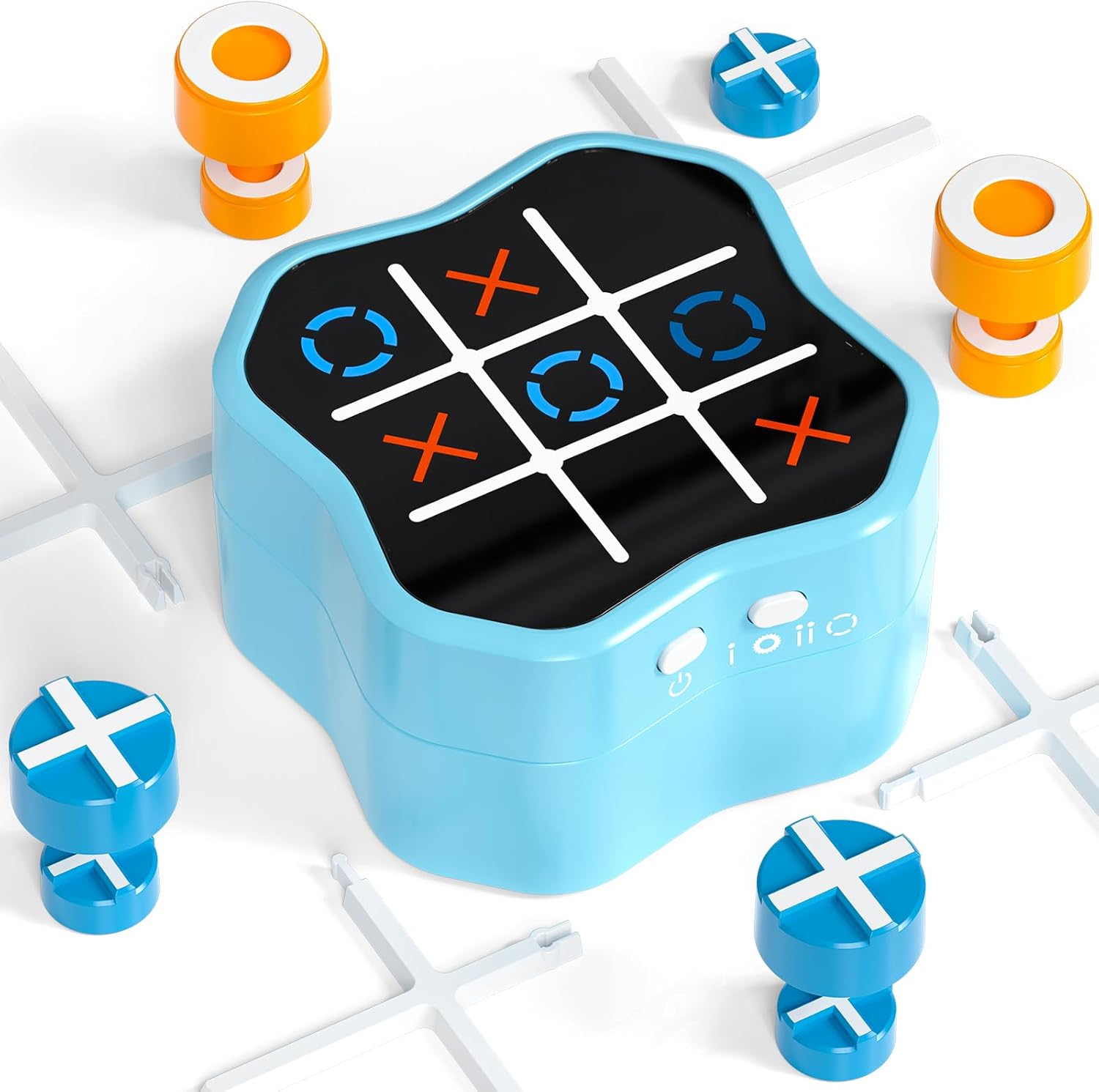 Hot Bee Tic Tac Toe Game, Mini Tic Tacs, Electronic Tic Tac Toe, Handheld Hames, Family Party Travel Games for Adults and Kids, Kids Memory Game