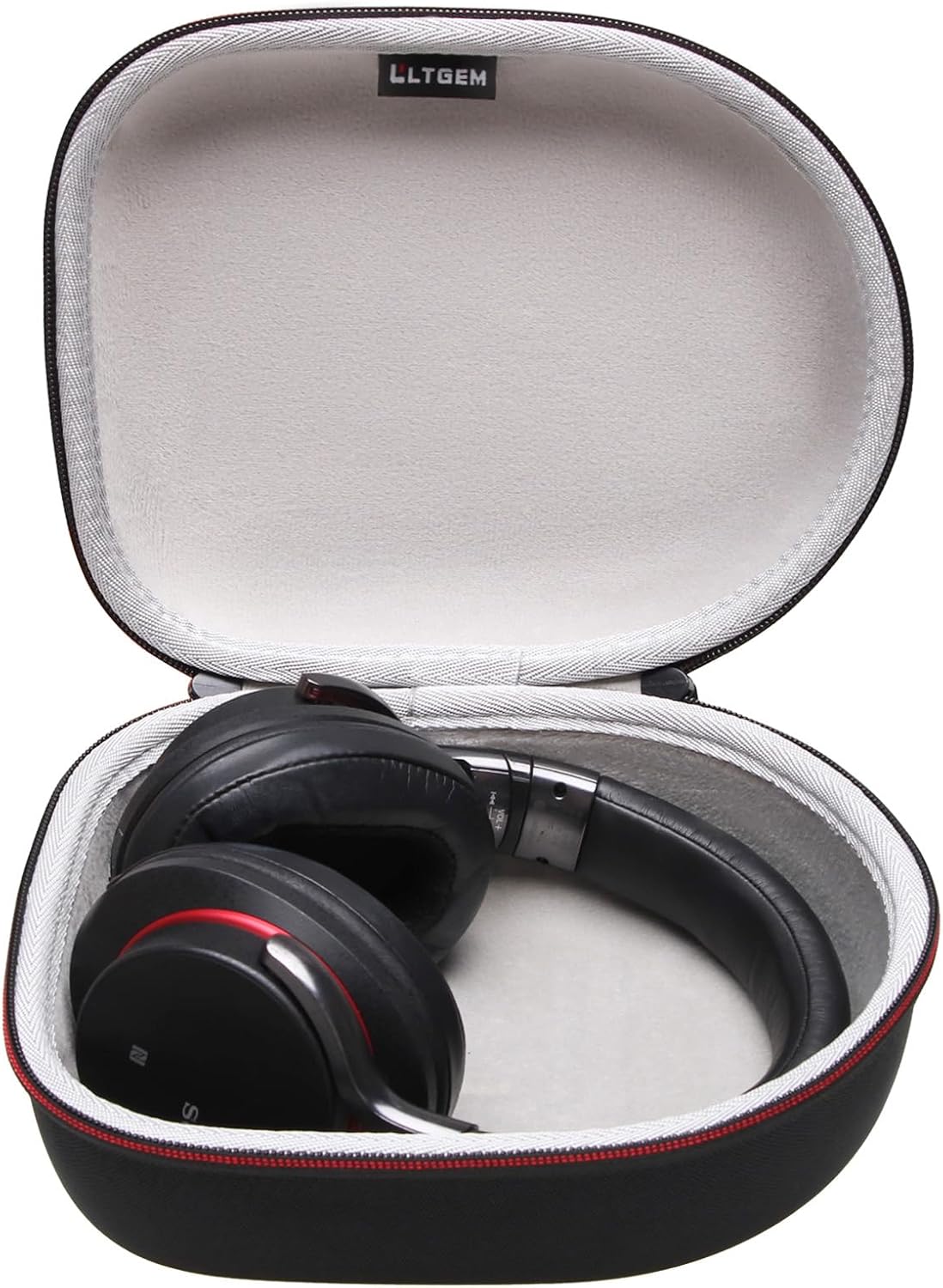 Headphone Headset Case Compatible with JBL, Beats, Sony, Soundcore Anker, Raycon, TOZO, SteelSeries, Logitech, Jabra, Bose, Audio-Technica, Sennheiser Headphones, Black+Grey