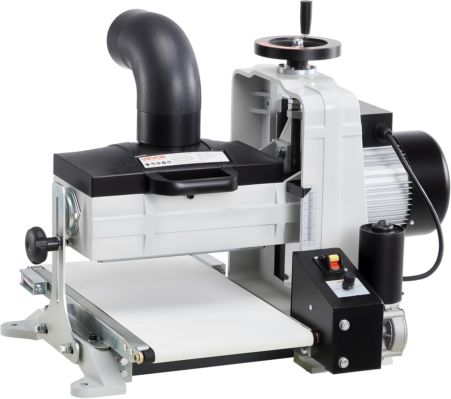 VEVOR 10" Benchtop Drum Sander, 1HP 1725RPM Dual Motor Drum Sander for Woodworking - Variable Speed Conveyor Belt & 4" Dust Collection Port for Cabinet Making & Furniture Finishing