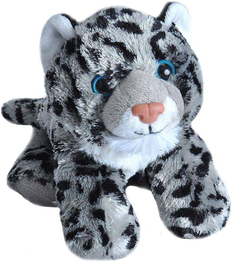 WILD REPUBLIC Snow Leopard Plush, Stuffed Animal, Plush Toy, Gifts for Kids, Hug’Ems 7 Inches