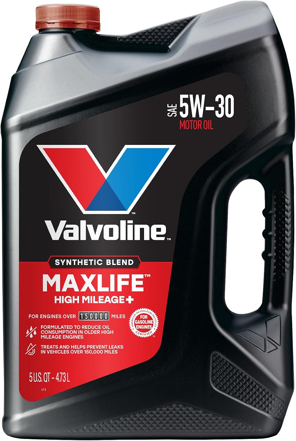 Valvoline High Mileage 150K with MaxLife Plus Technology 5W-30 Motor Oil 5 Quart